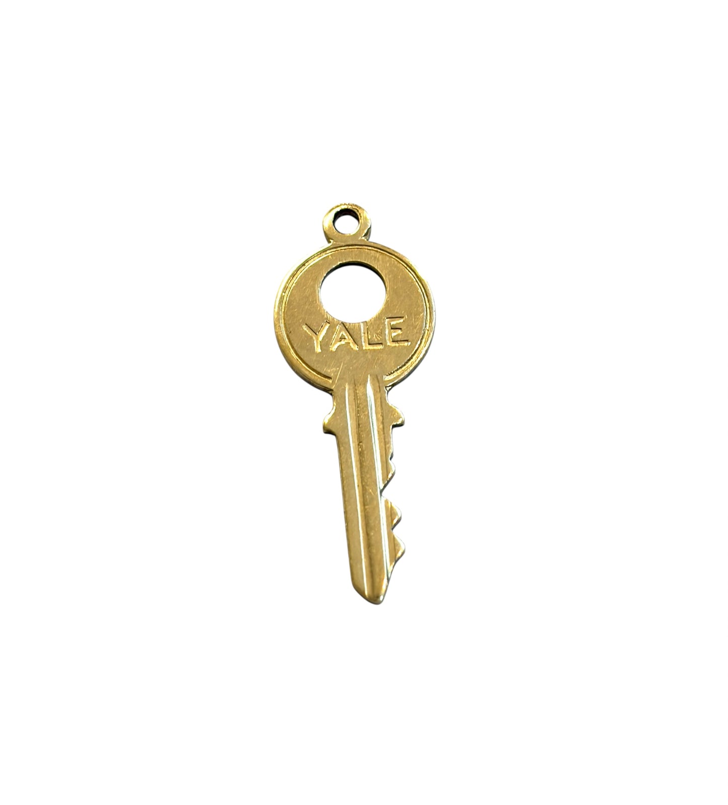 9ct vintage key charm, yale key circa 1966 London