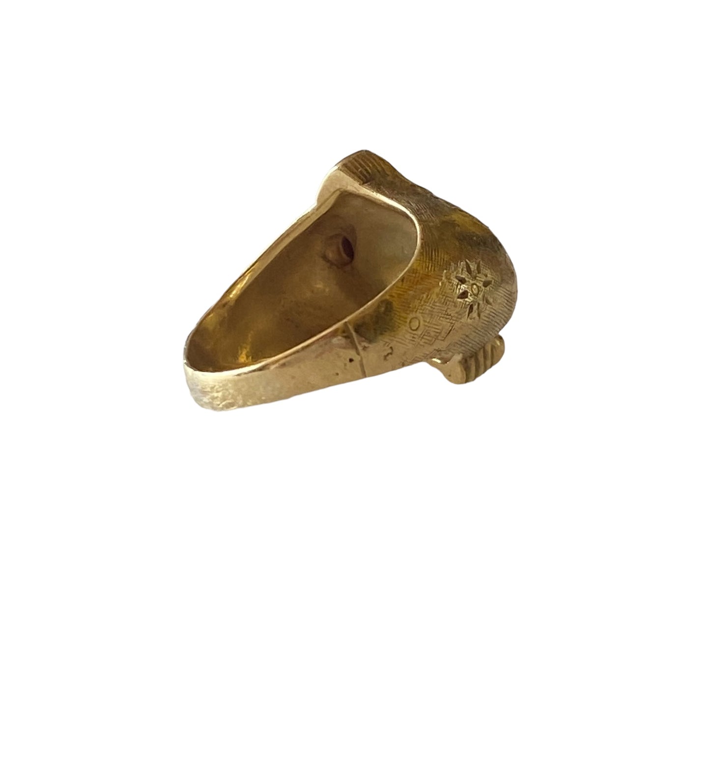 118ct vintage pinky ring size J 1/2 8.6g with rubies