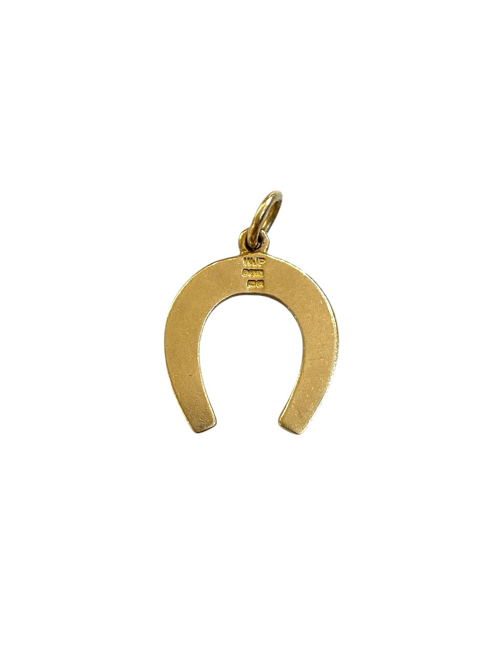 9ct vintage horseshoe charm / pendant circa 1989 (3.5g)