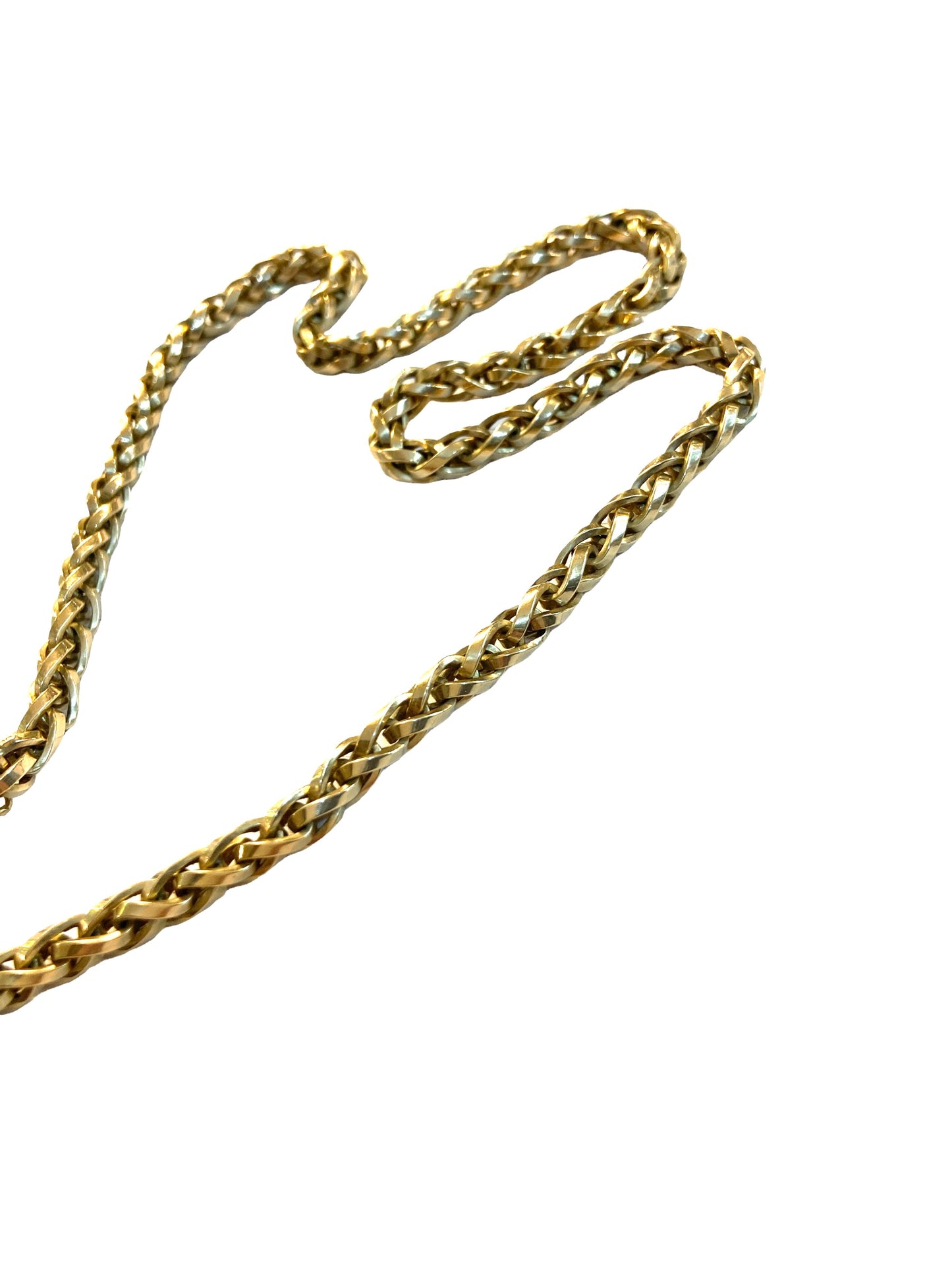 9ct chunky vintage braid link chain 18 inches