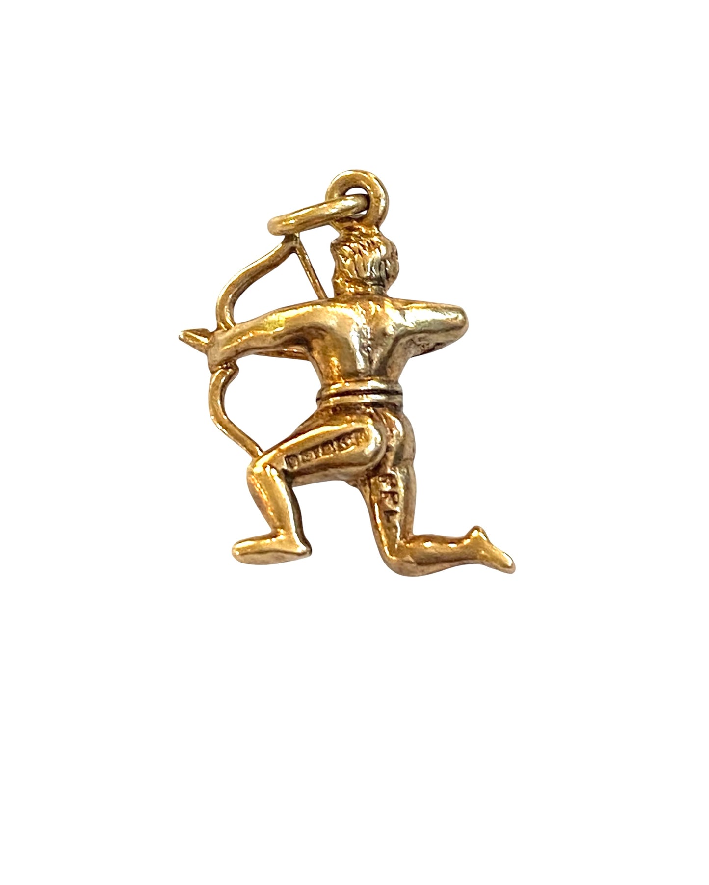 9CT VINTAGE SAGITTARIUS CHARM / PENDANT CIRCA 1966