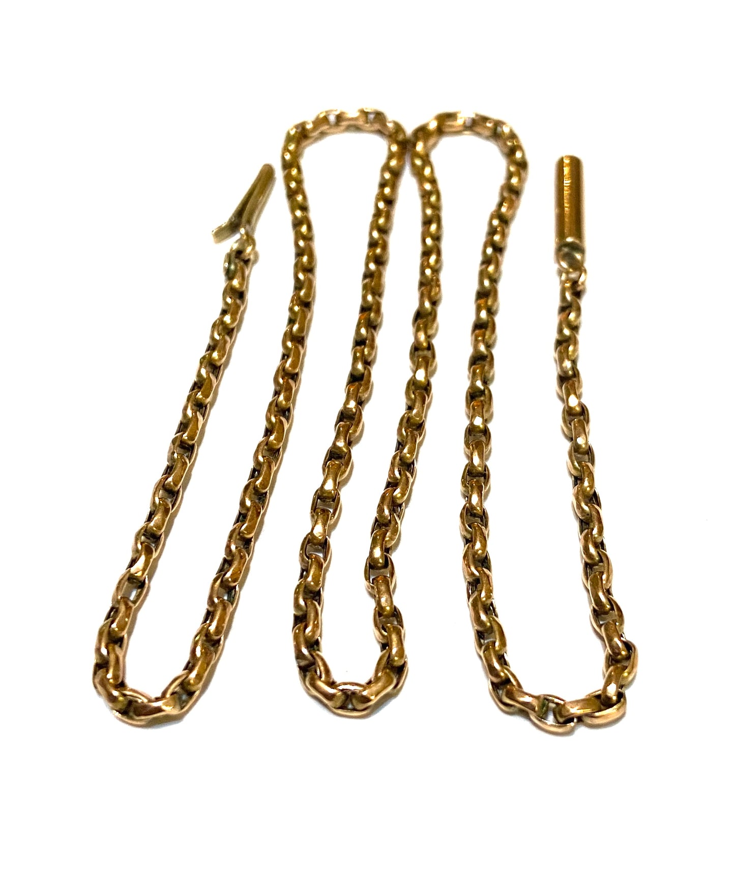 9ct antique rose gold chain / necklace 18 inches 46 cm 6.6g
