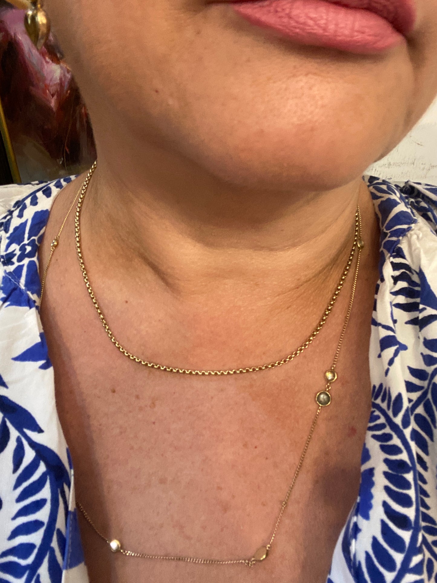 9ct vintage belcher chain with dog clasp 18 1/2 inches 8.2g