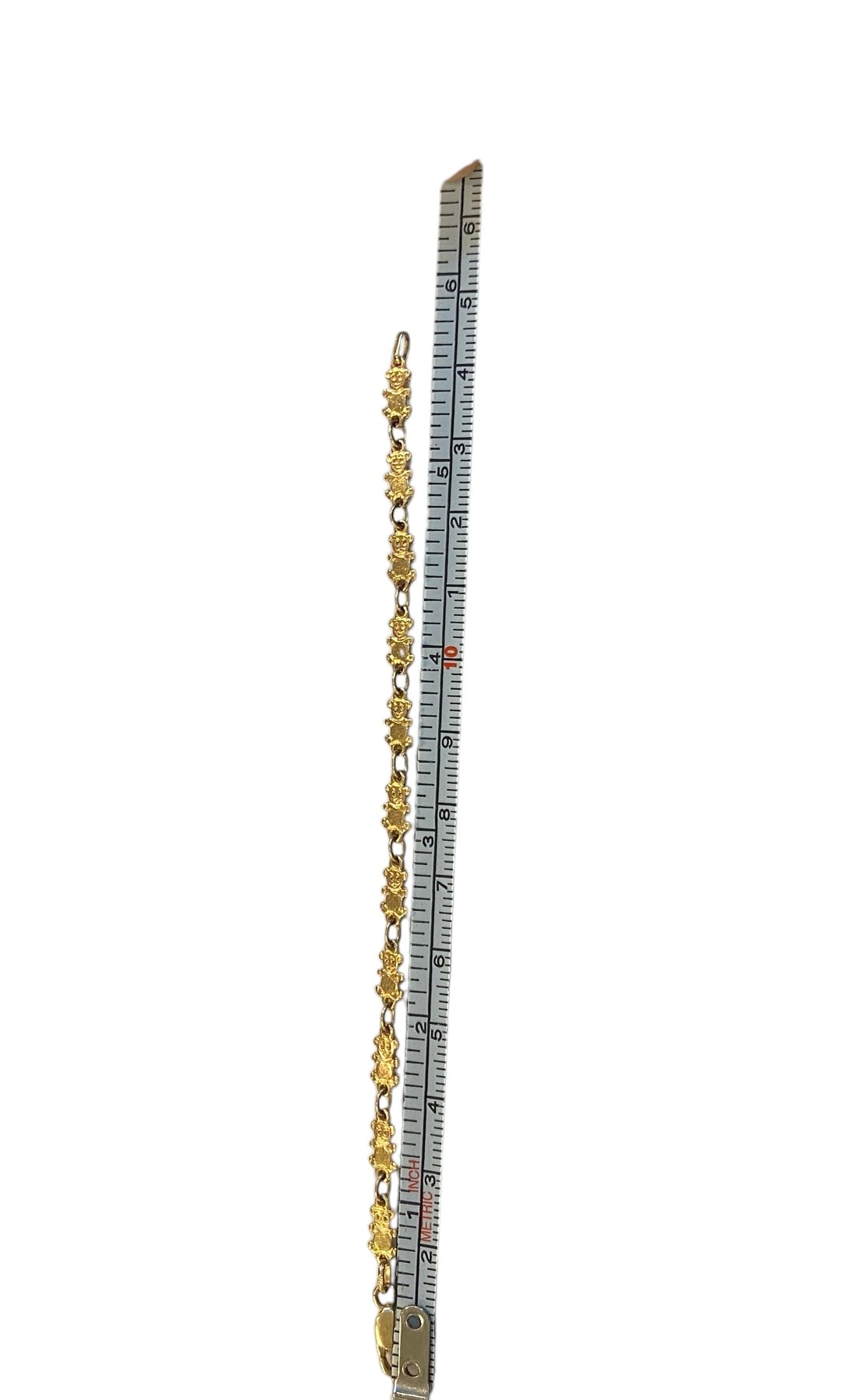 9ct baby bracelet with teddy bears
