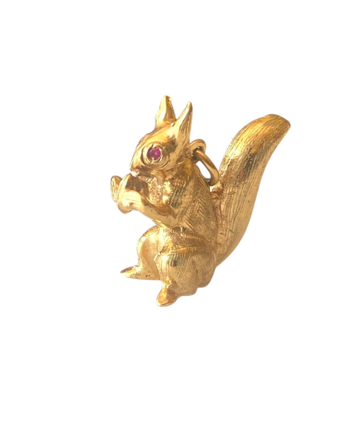9ct vintage squirrel charm, by Georg Jensen, large and heavy 8.6g