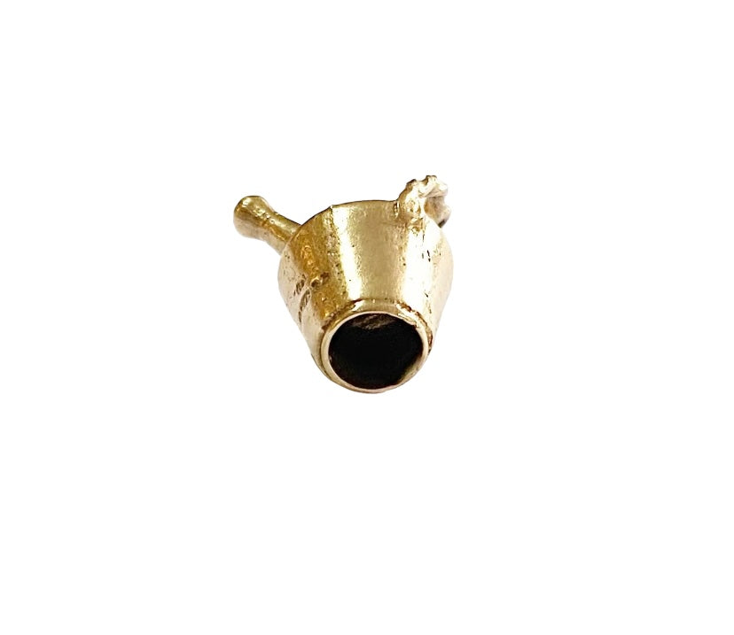 9ct vintage gold champagne bucket and bottle