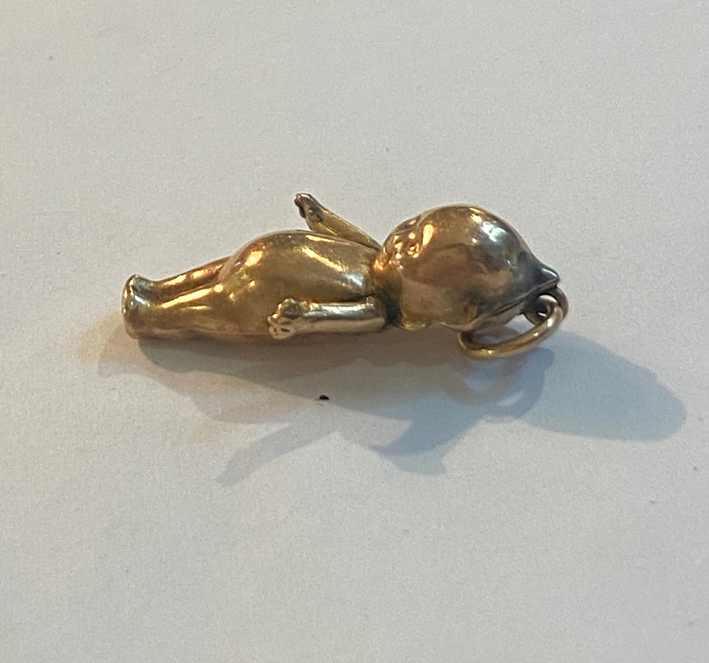 9ct 375 Antique rare gold Kewpie doll charm / pendant circa 1919