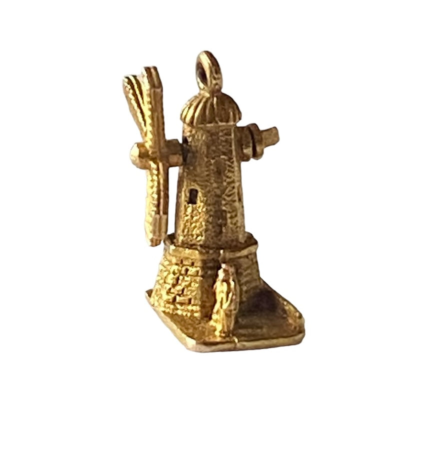 9ct vintage windmill charm by Georg jensen circa 1955