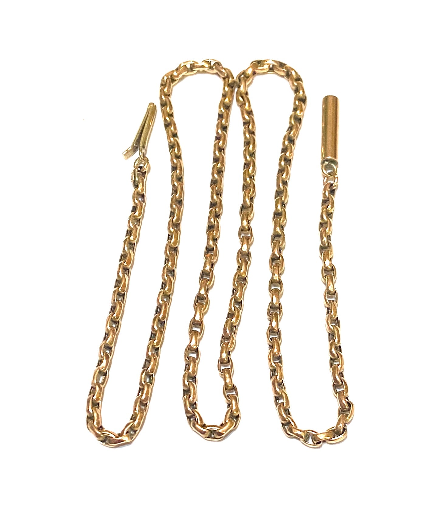9ct antique rose gold chain / necklace 18 inches 46 cm 6.6g