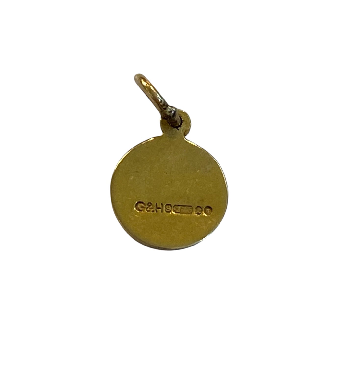 9ct vintage TINY st Christopher charm by G&H circa 1965