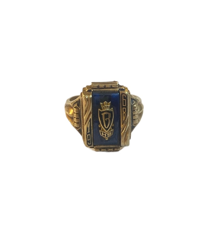 10ct graduation ring circa 1968 size S