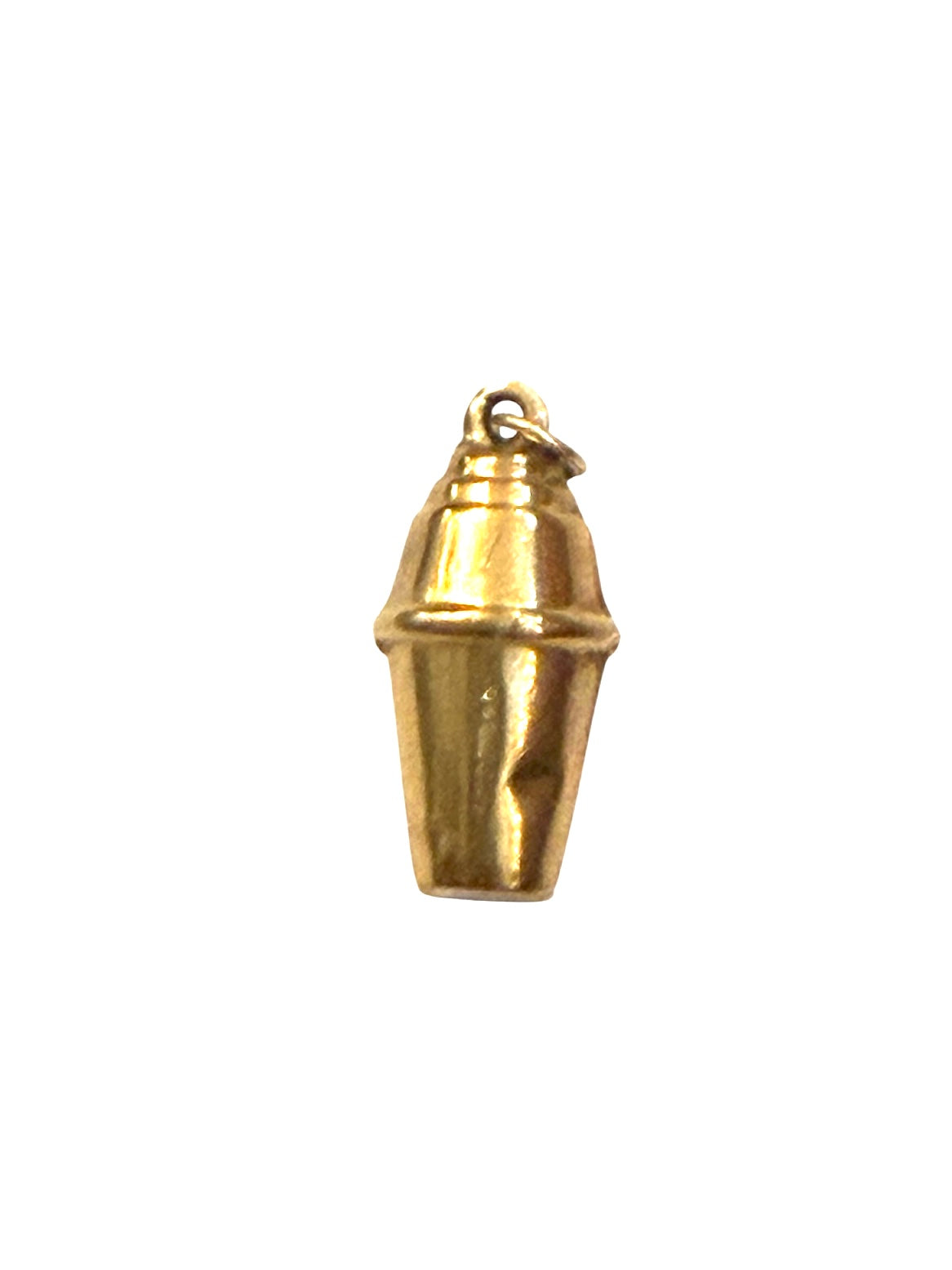 9ct vintage coctail shaker charm, circa 1973 by FM