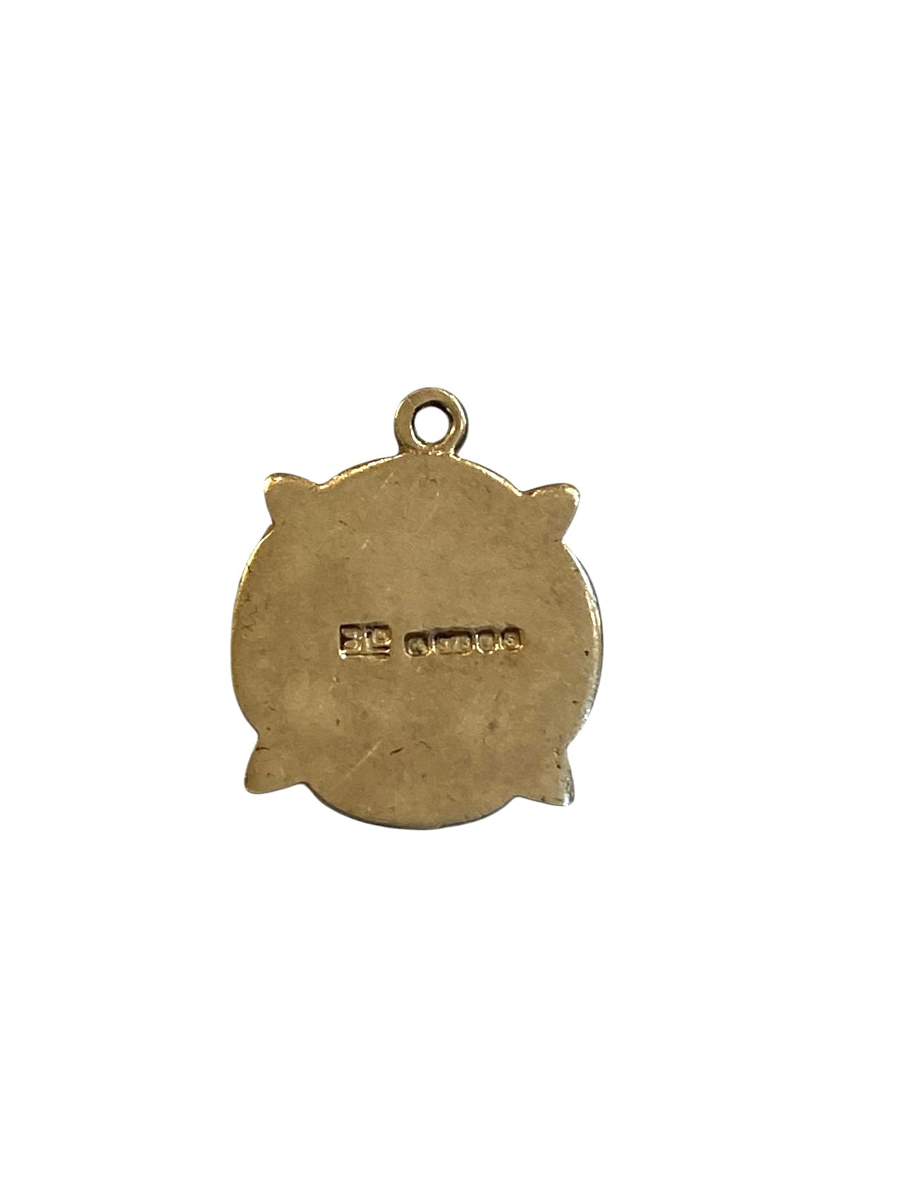 9ct vintage English rose charm circa 1979