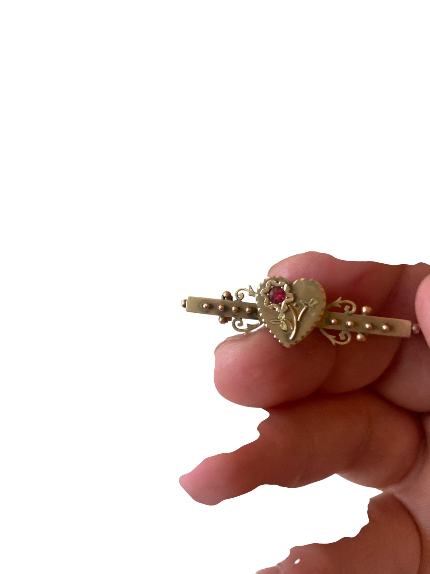 9ct victorian sweetheart brooch circa 1897 by William Twigg