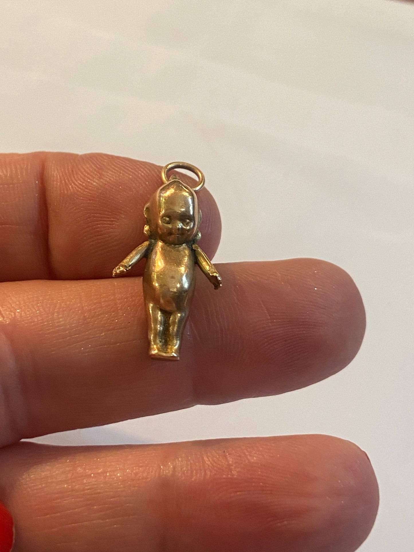 9ct 375 Antique rare gold Kewpie doll charm / pendant circa 1919