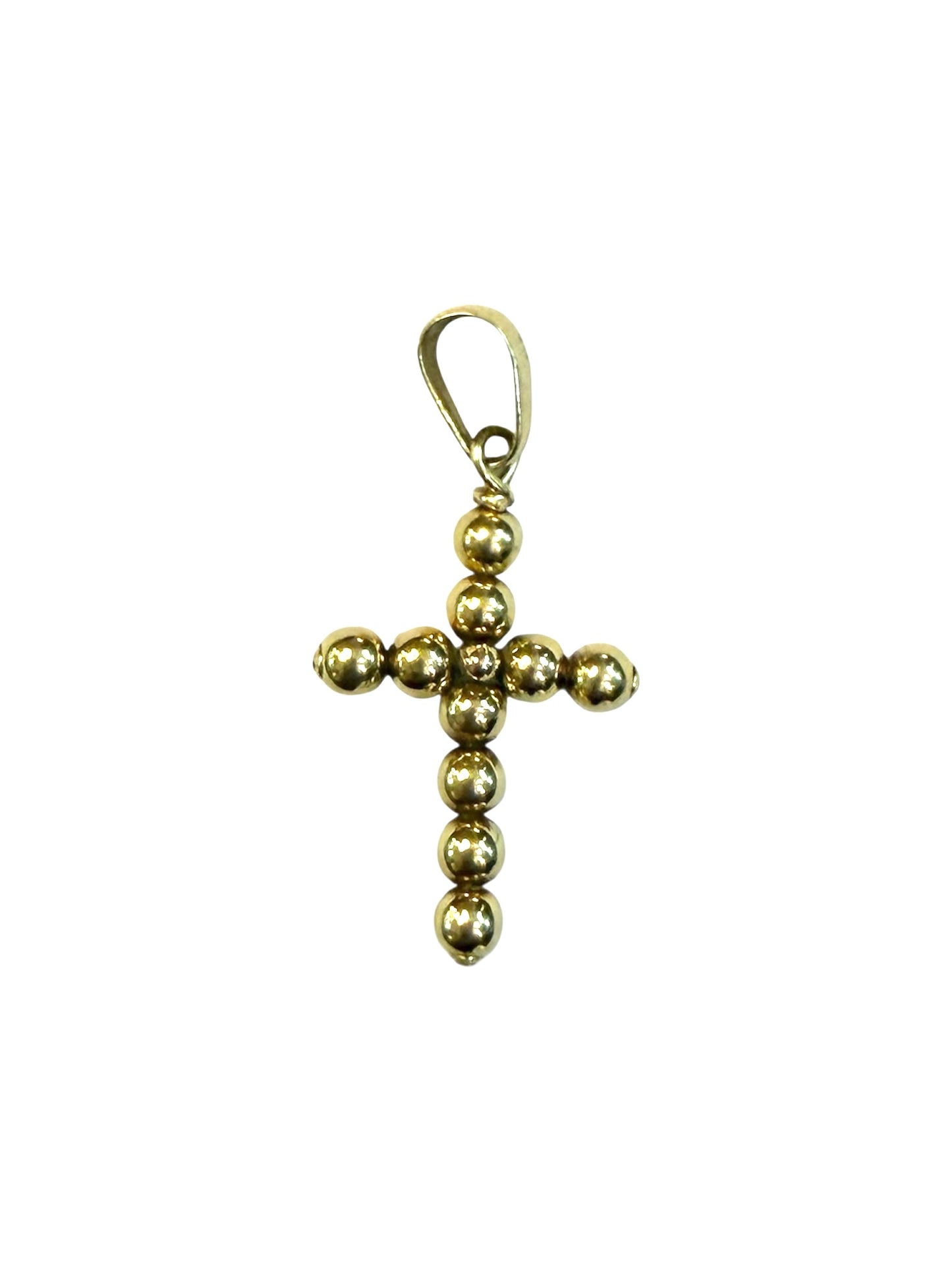 14K CROSS. BEAD CROSS