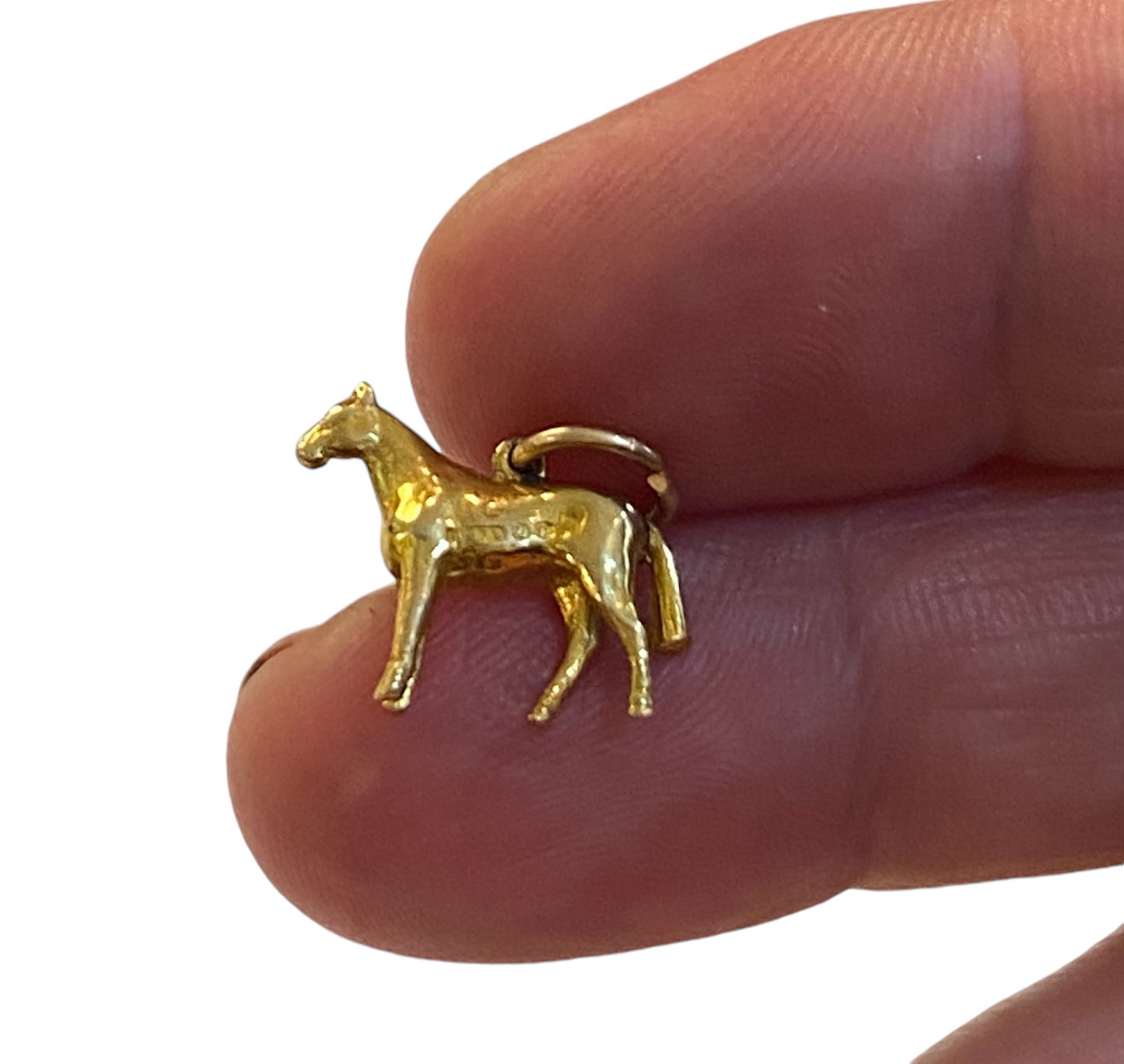 9ct vintage Horse charm circa 1957 1.6g
