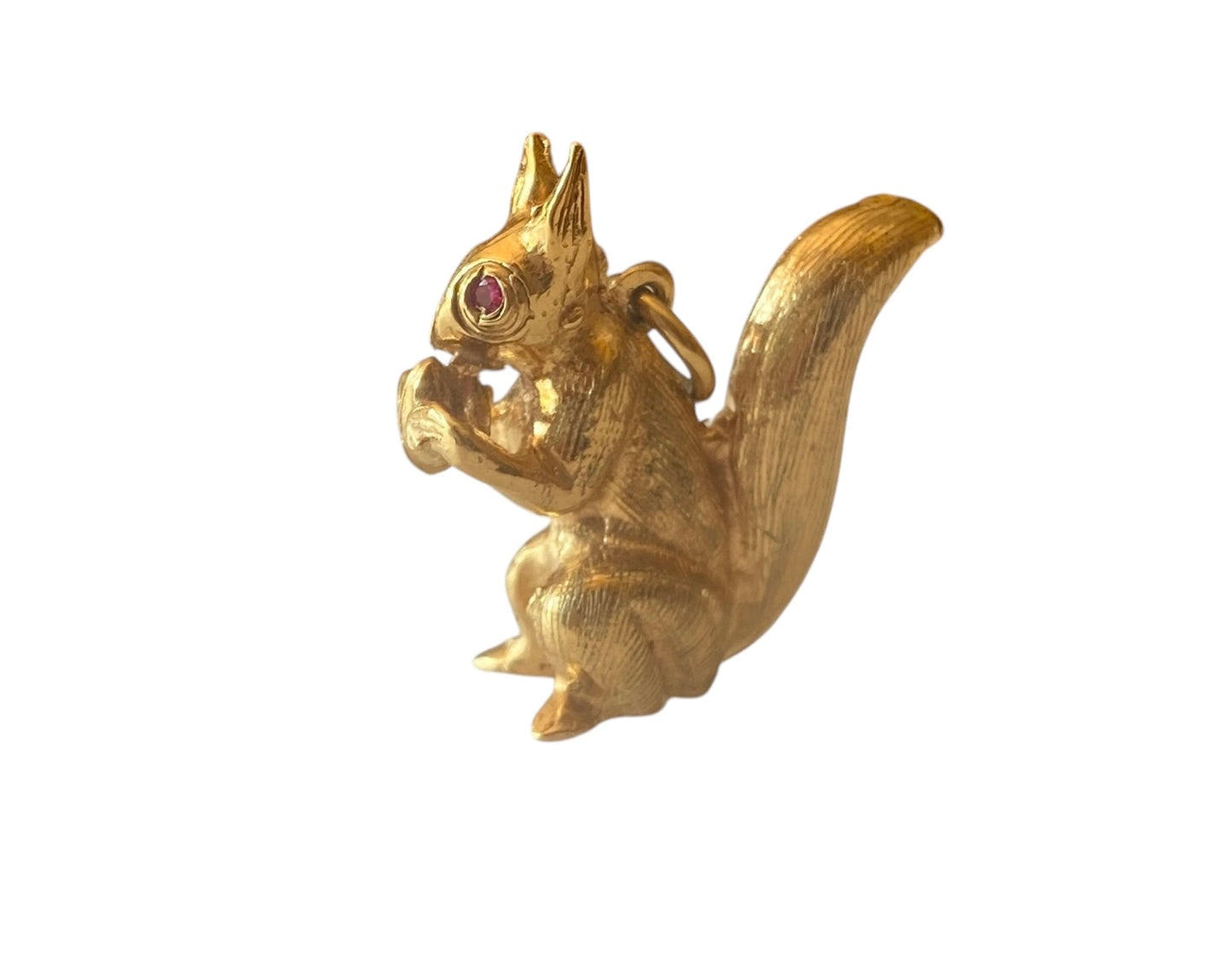 9ct vintage squirrel charm, by Georg Jensen, large and heavy 8.6g