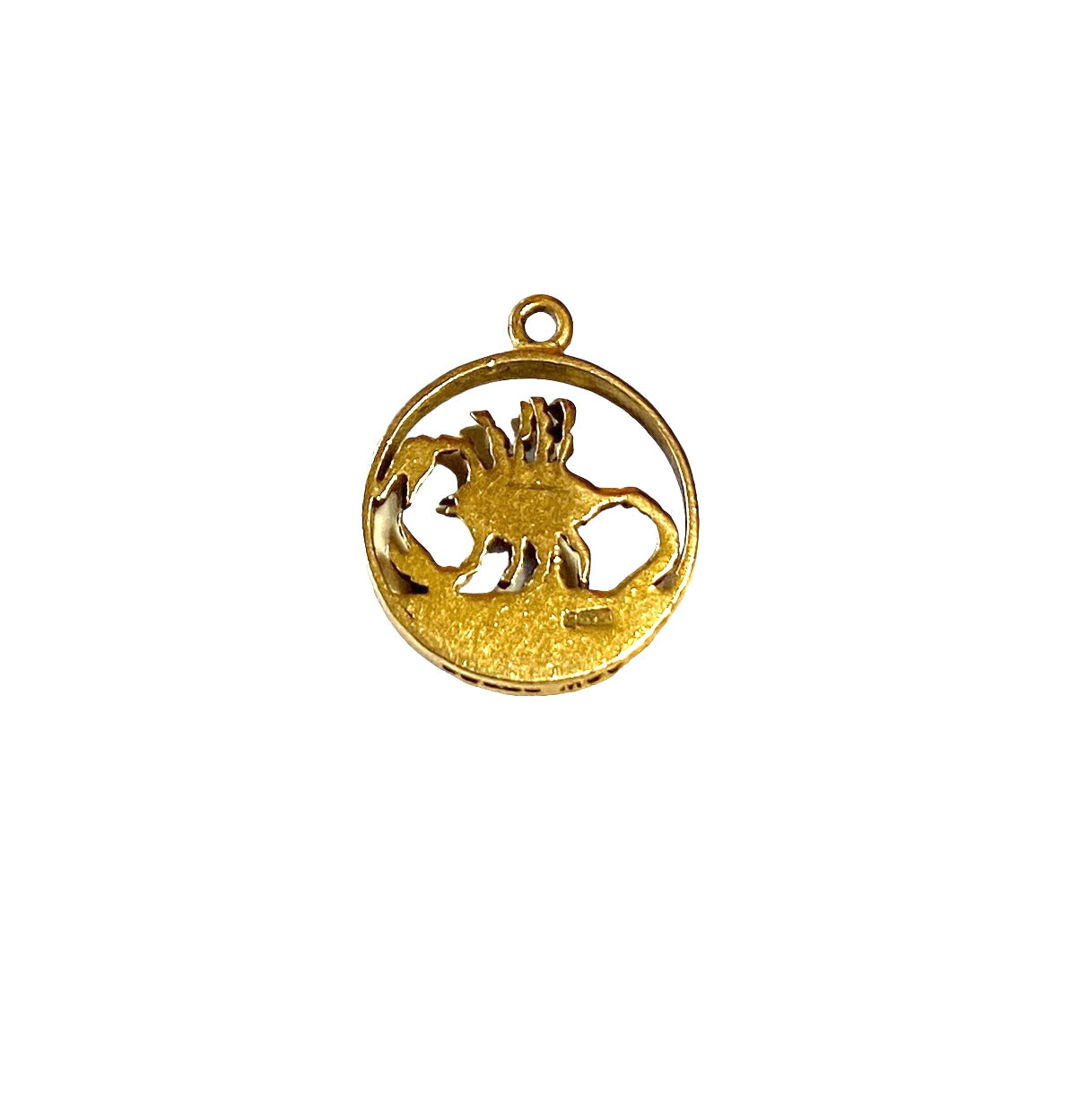 9ct vintage scorpio charm circa 1965