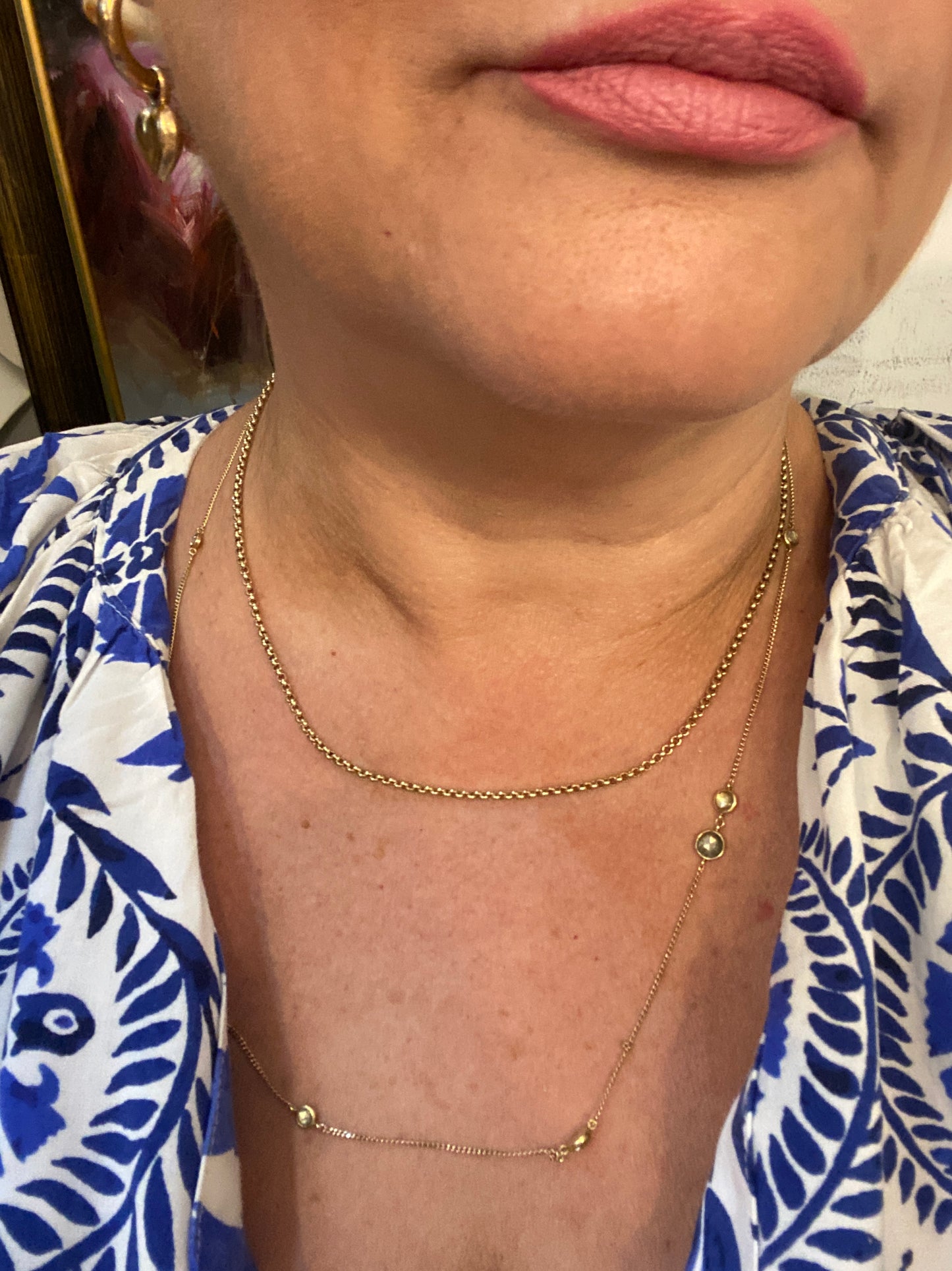 9ct vintage belcher chain with dog clasp 18 1/2 inches 8.2g