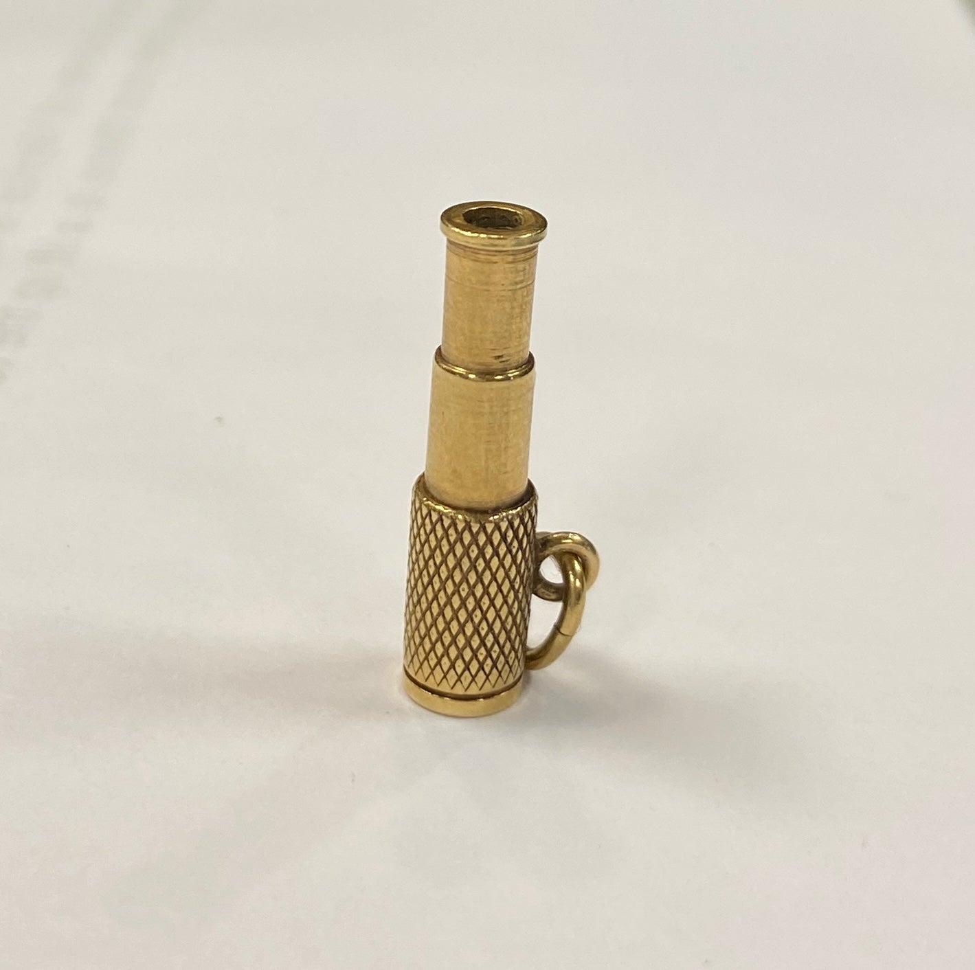 9ct vintage gold telescope charm rare circa 1962-63 3.3g