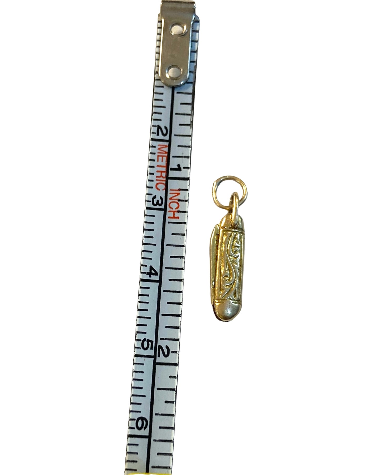 9ct miniature opening pen knife charm circa 1959