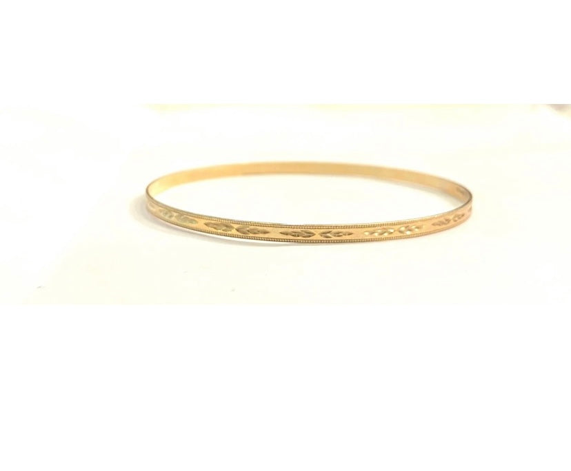 9ct 375 pre owned bangle / slave bangle 4.5g