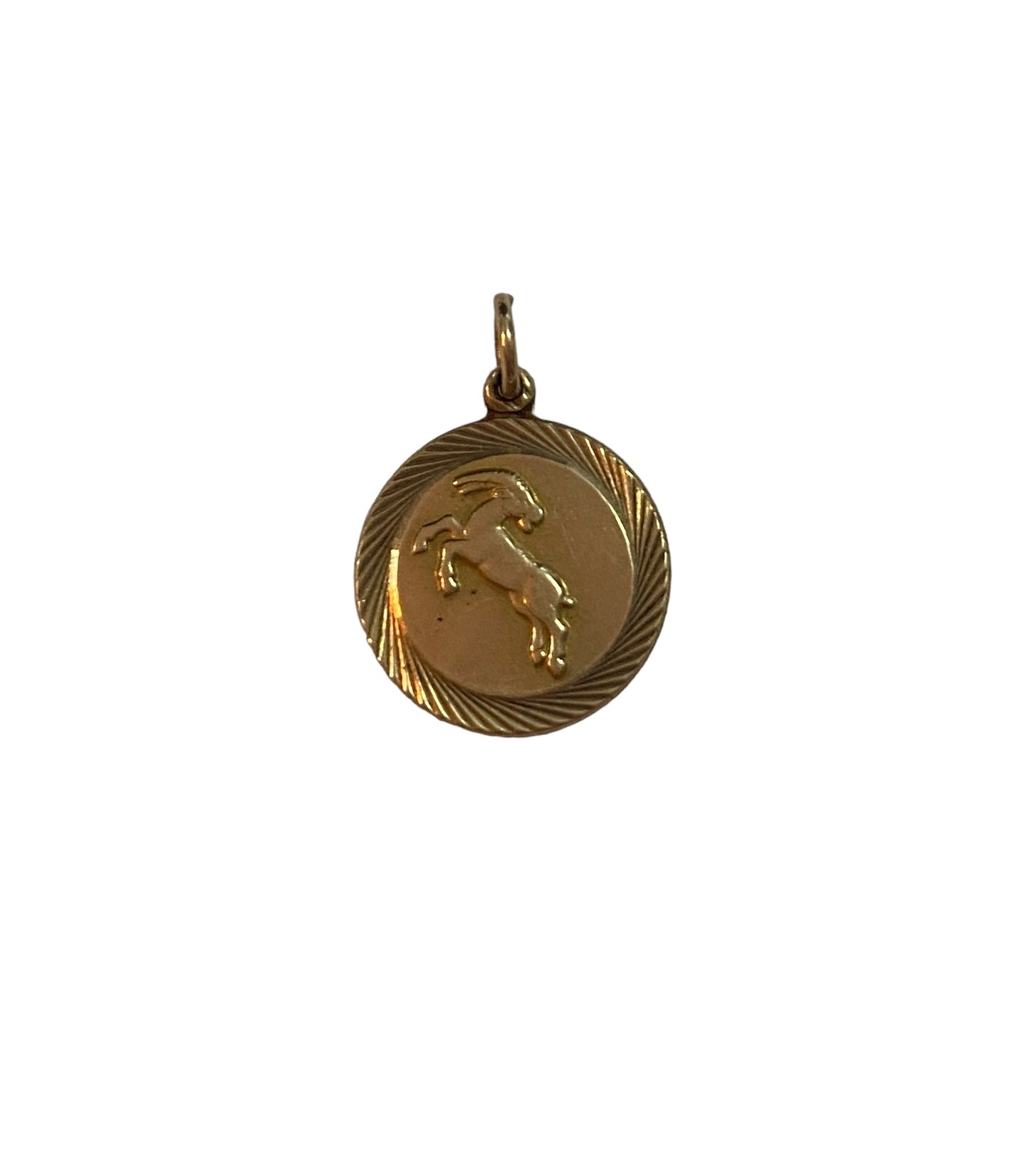 9ct 375 vintage Capricorn charm circa 1962