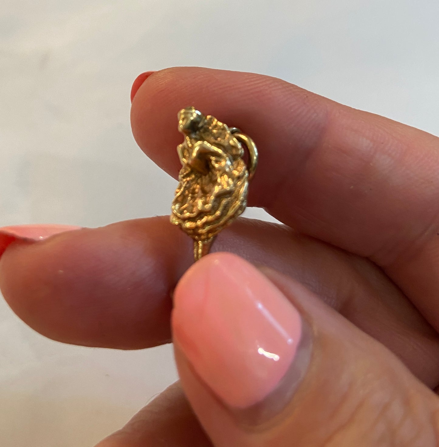 9ct cancan dancer charm vintage London 1963