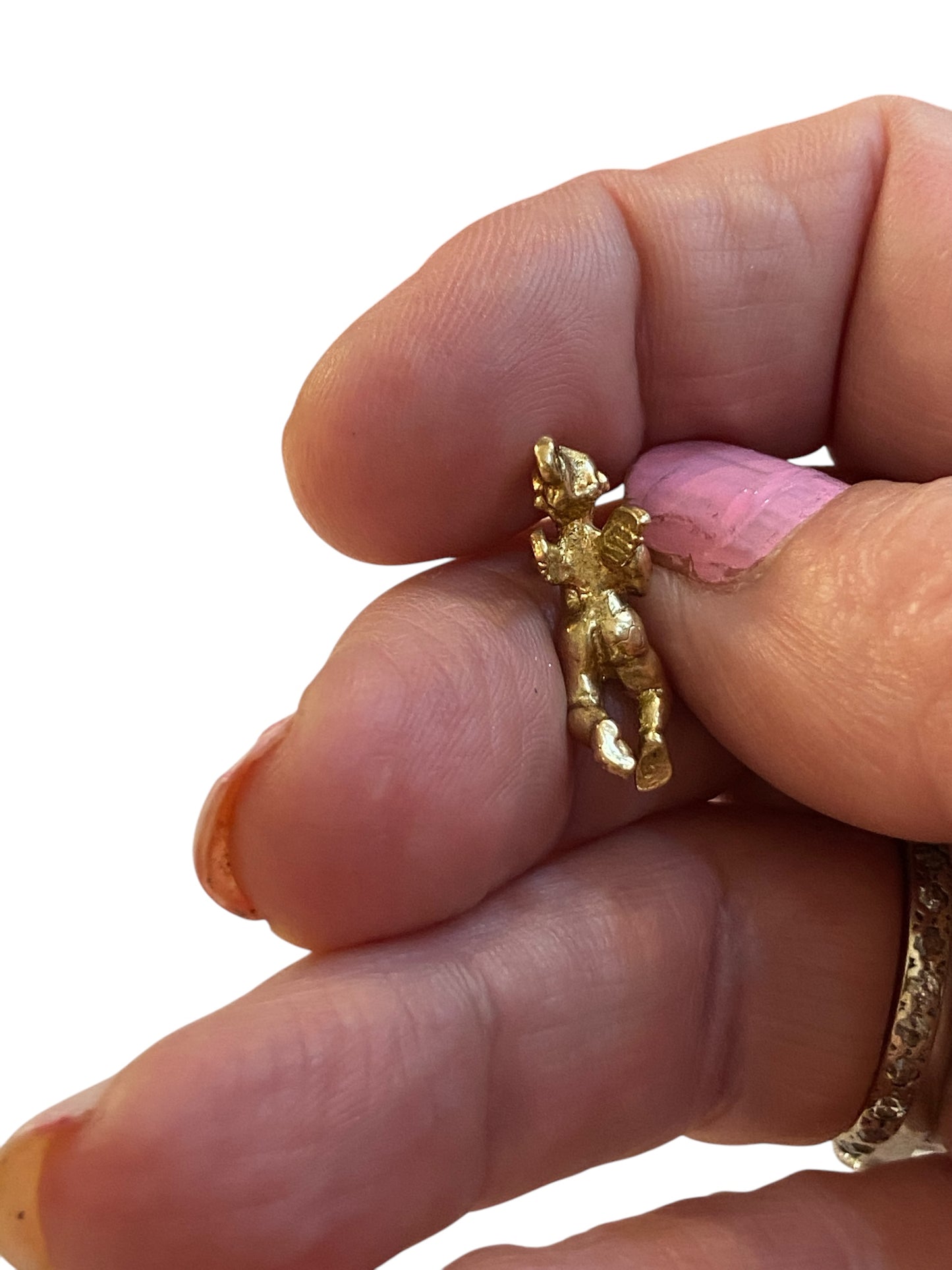 9ct vintage cupid charm / pendant 2.6g