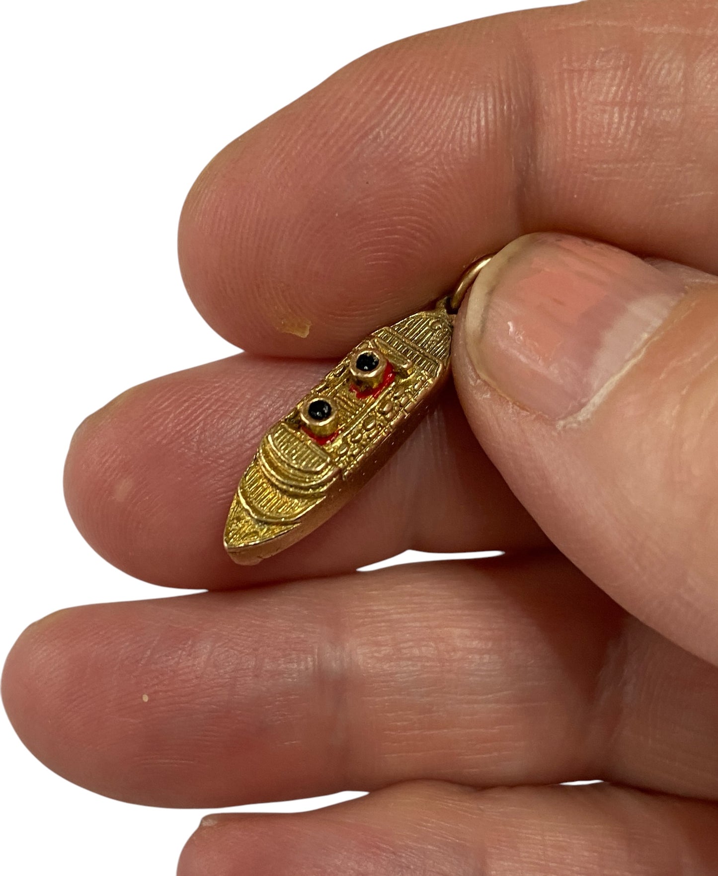 9ct vintage cruise liner charm circa 1958 (3.1g)