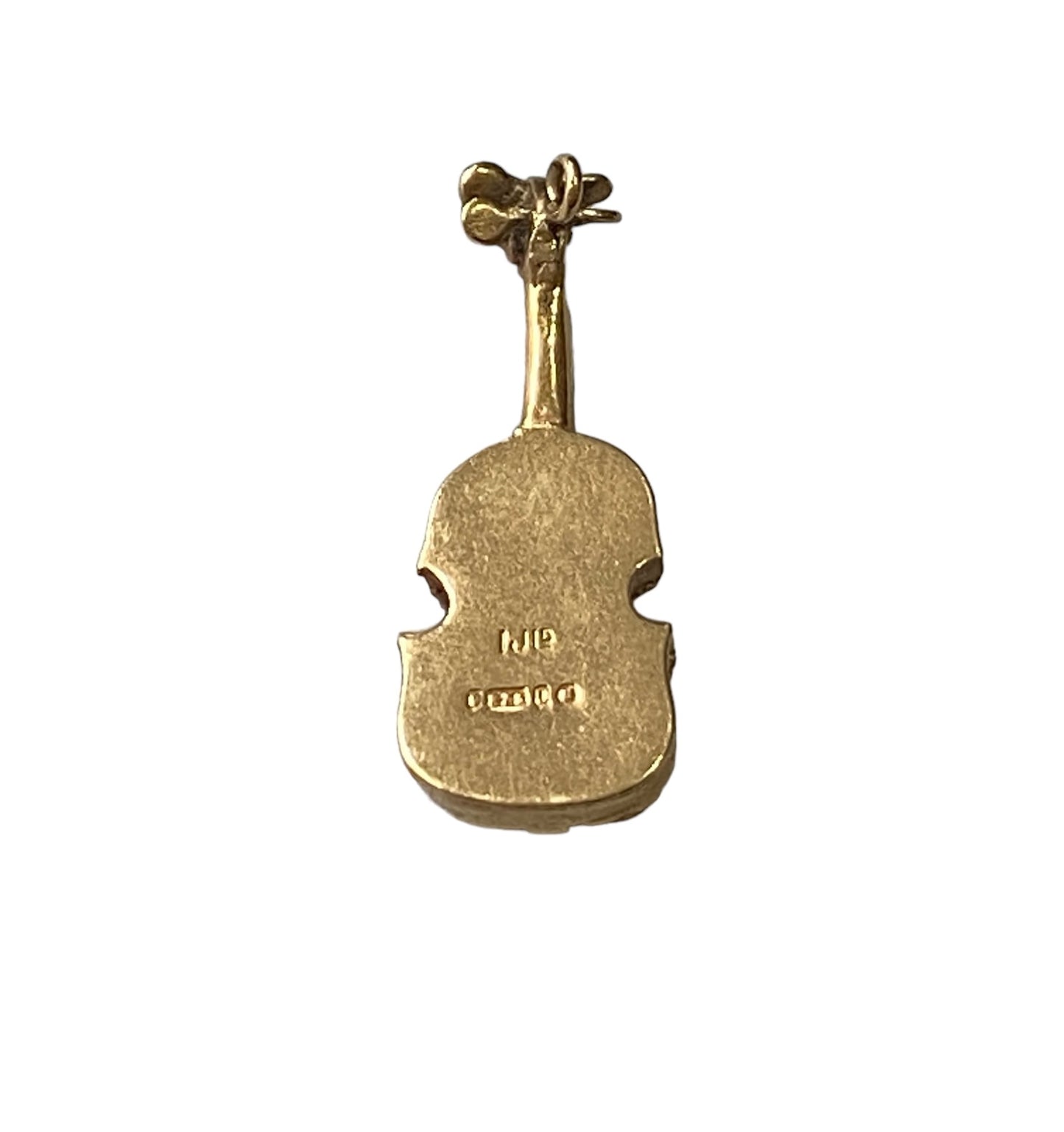 9ct vintage violin charm circa 1955