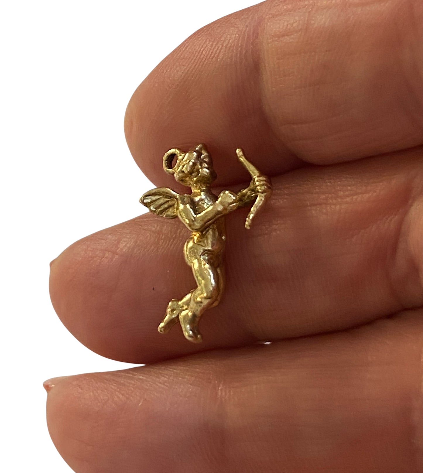 9ct vintage cupid charm / pendant 2.6g