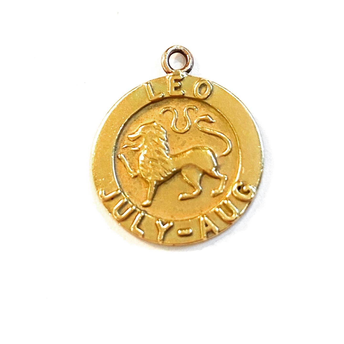 9ct 375 vintage gold Leo / lion charm circa 1972