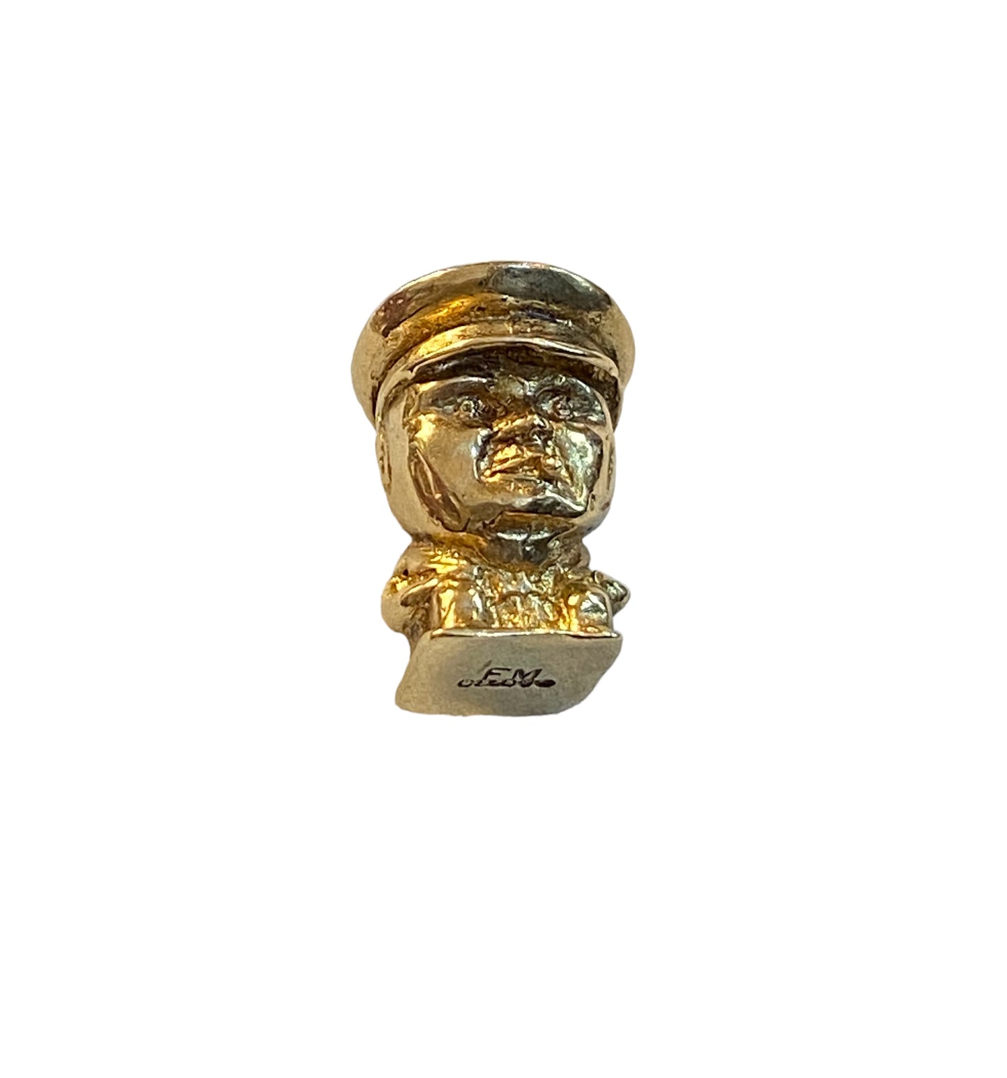 9ct vintage gold Winston church toby jug charm circa 1960 4.2g