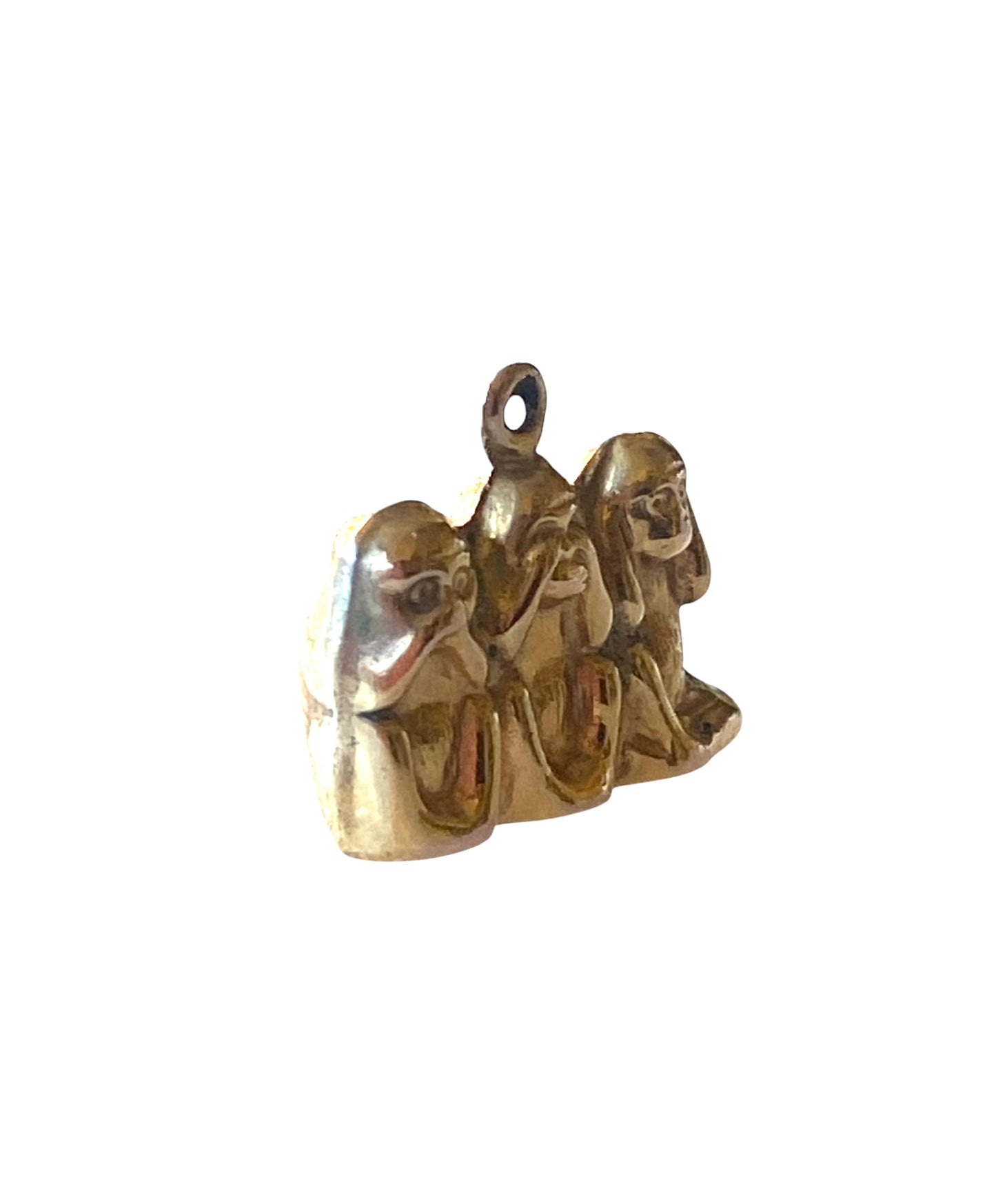 9ct three wise monkeys charm by Georg jensen, circa 1978