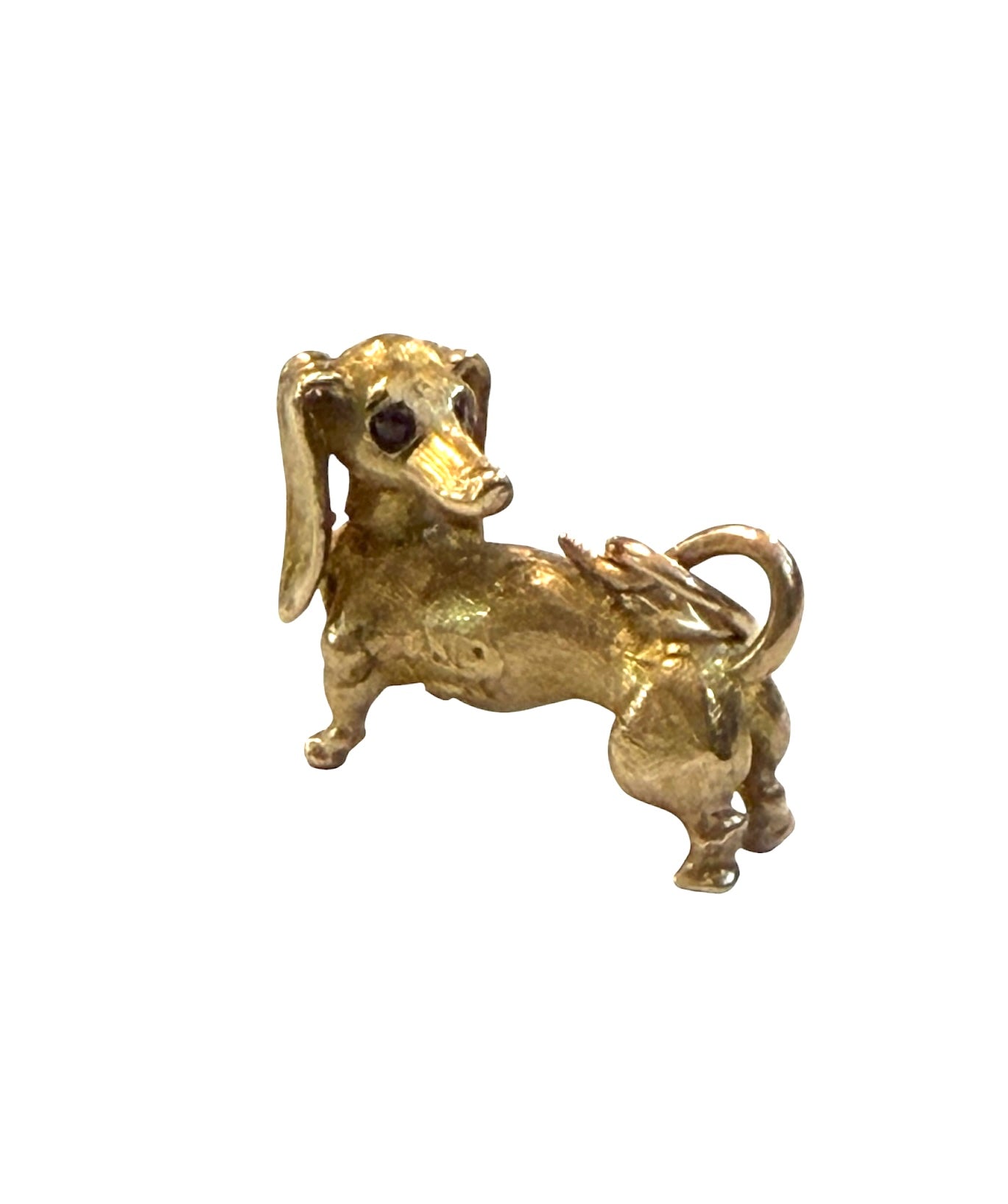 9ct vintage dachshund charm circa 1961 by Georg jensen 4.2G