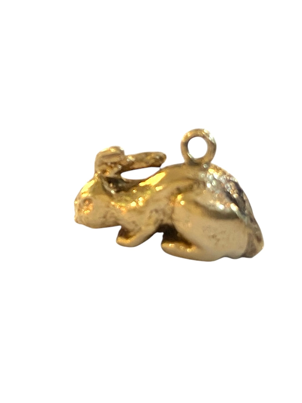 9ct vintage rabbit charm. circa 1976
