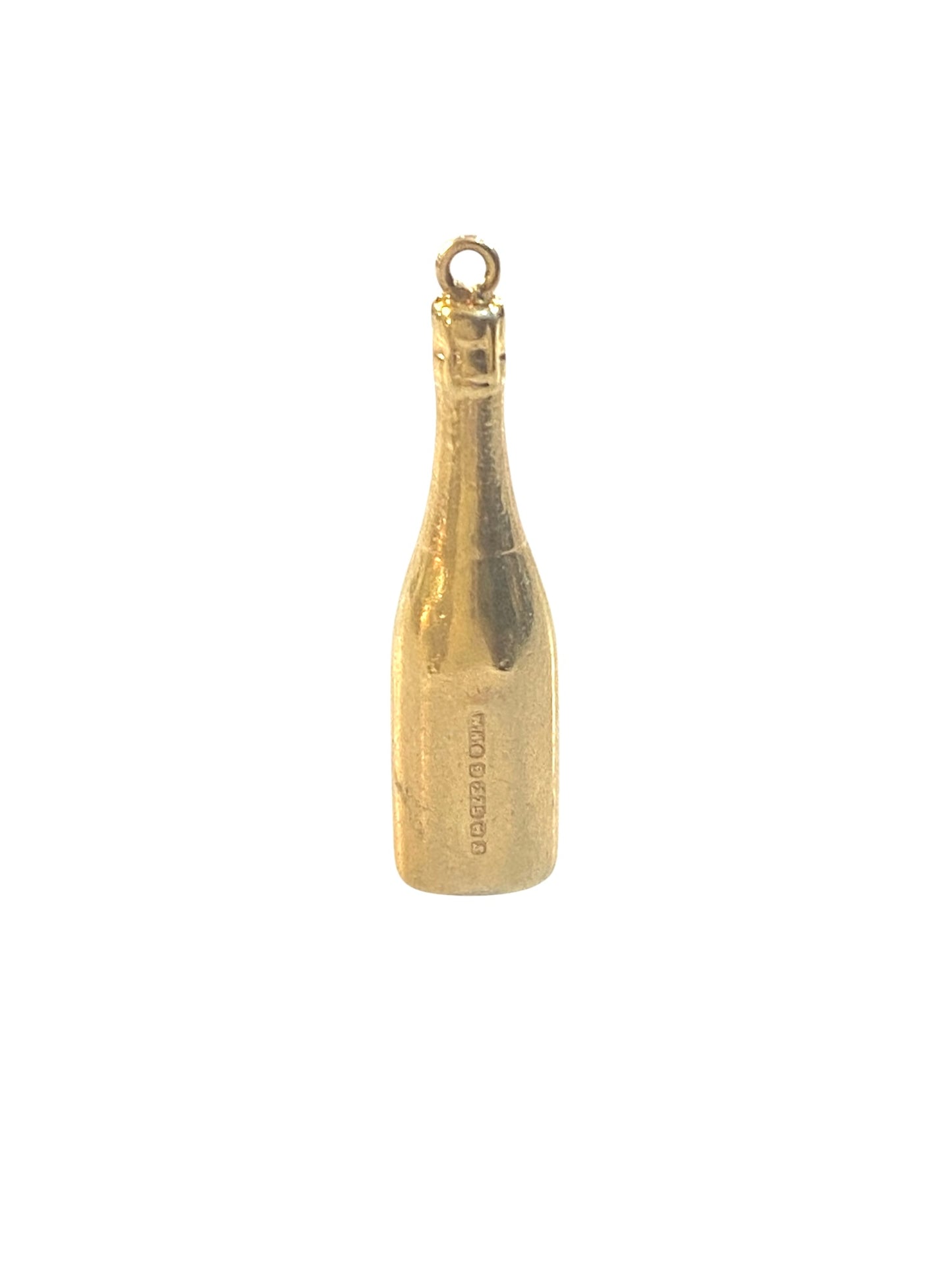9ct vintage moet and Chandon charm circa 1967 maker WHC. HOLLOW