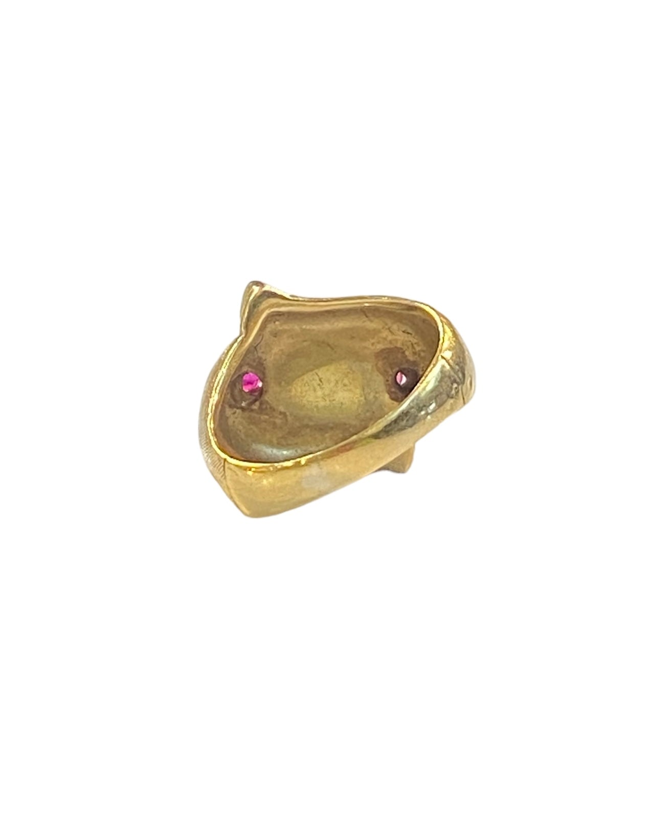 118ct vintage pinky ring size J 1/2 8.6g with rubies