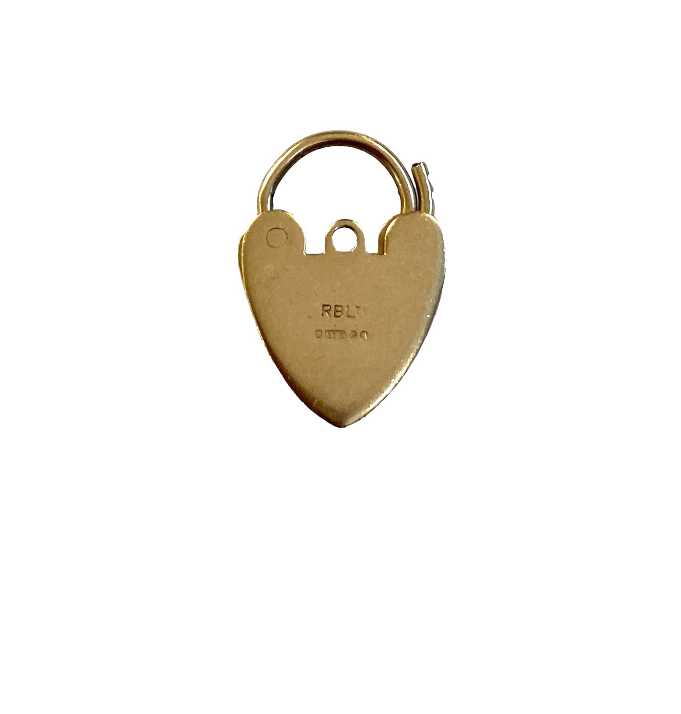 9ct vintage gold ornate padlock charm circa 1970