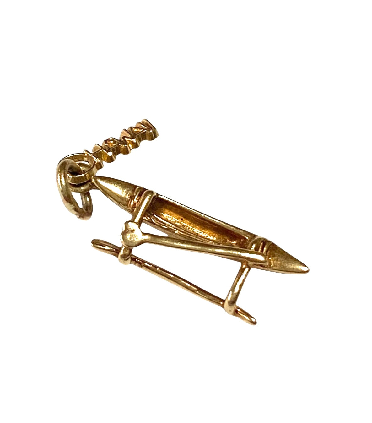 14ct vintage hawaiian outriggers canoe charm / pendant