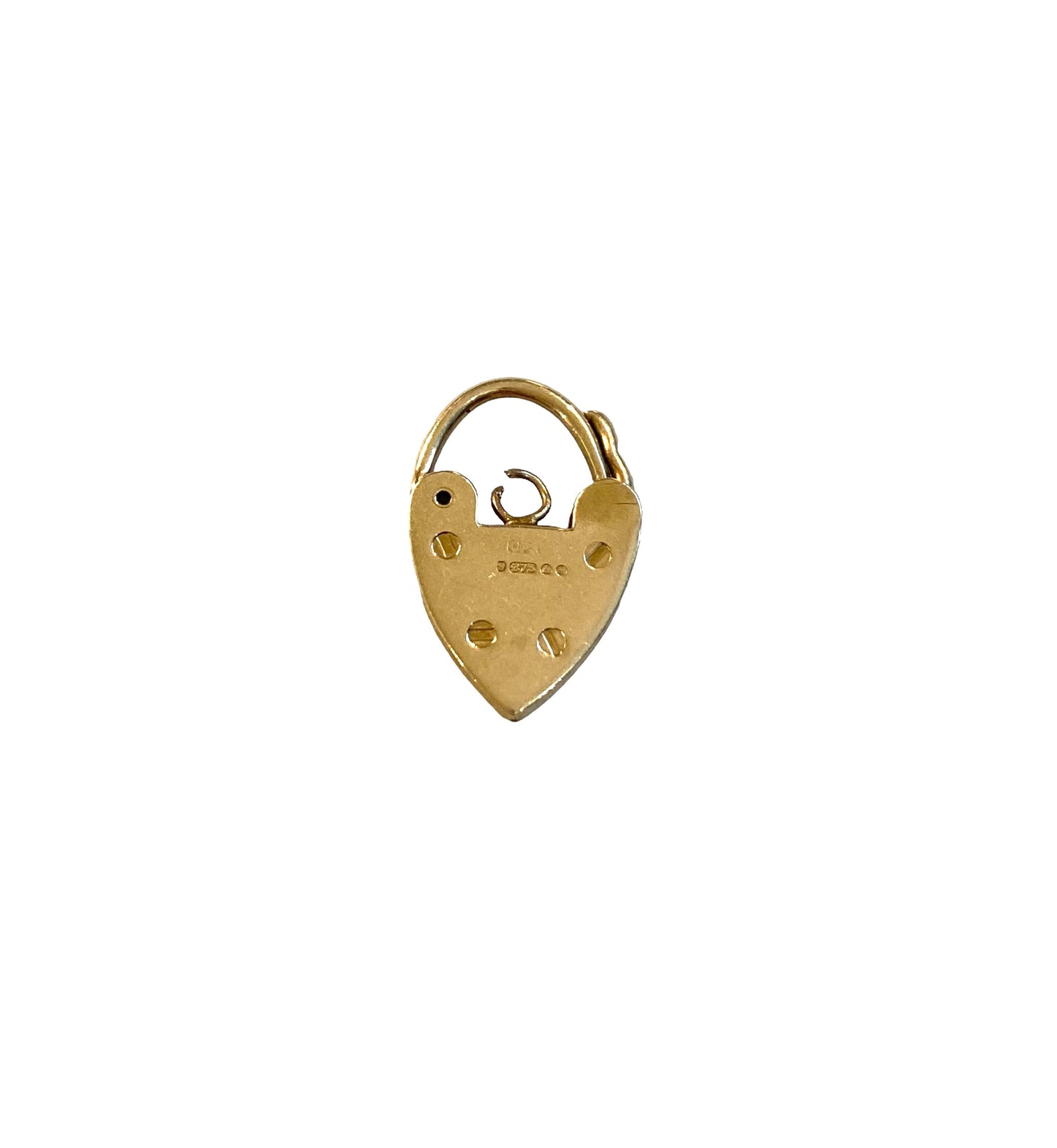 9ct vintage small padlock circa 1963 maker CPS