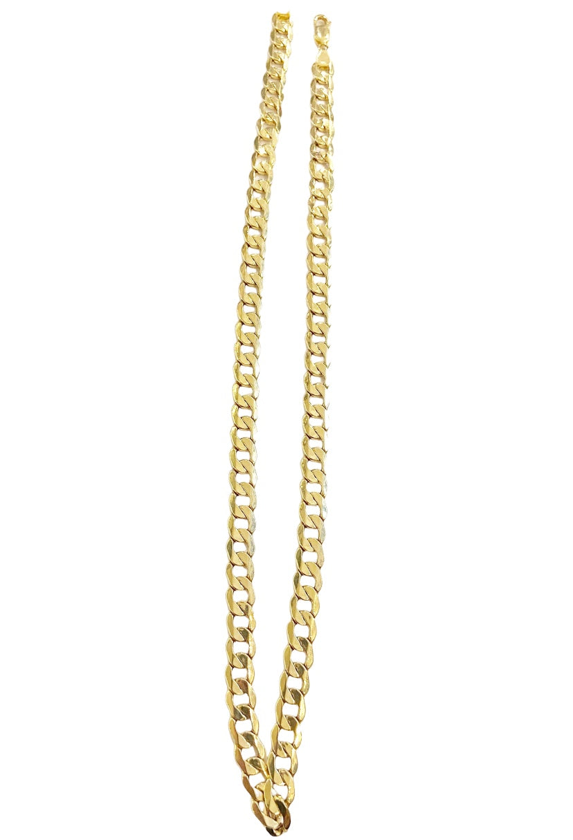 9ct 375 curb link / cuban link chain 16.8g 20 inch