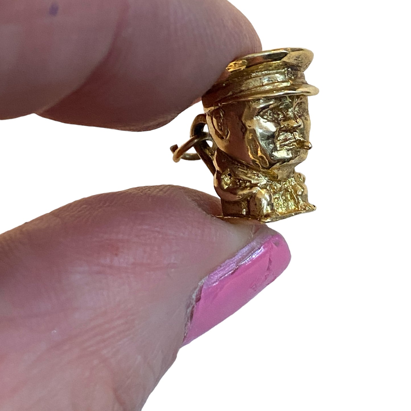 9ct vintage gold Winston church toby jug charm circa 1960 4.2g