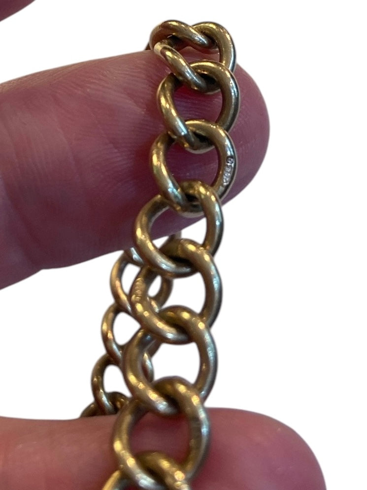 9ct vintage curb link bracelet circa 1968