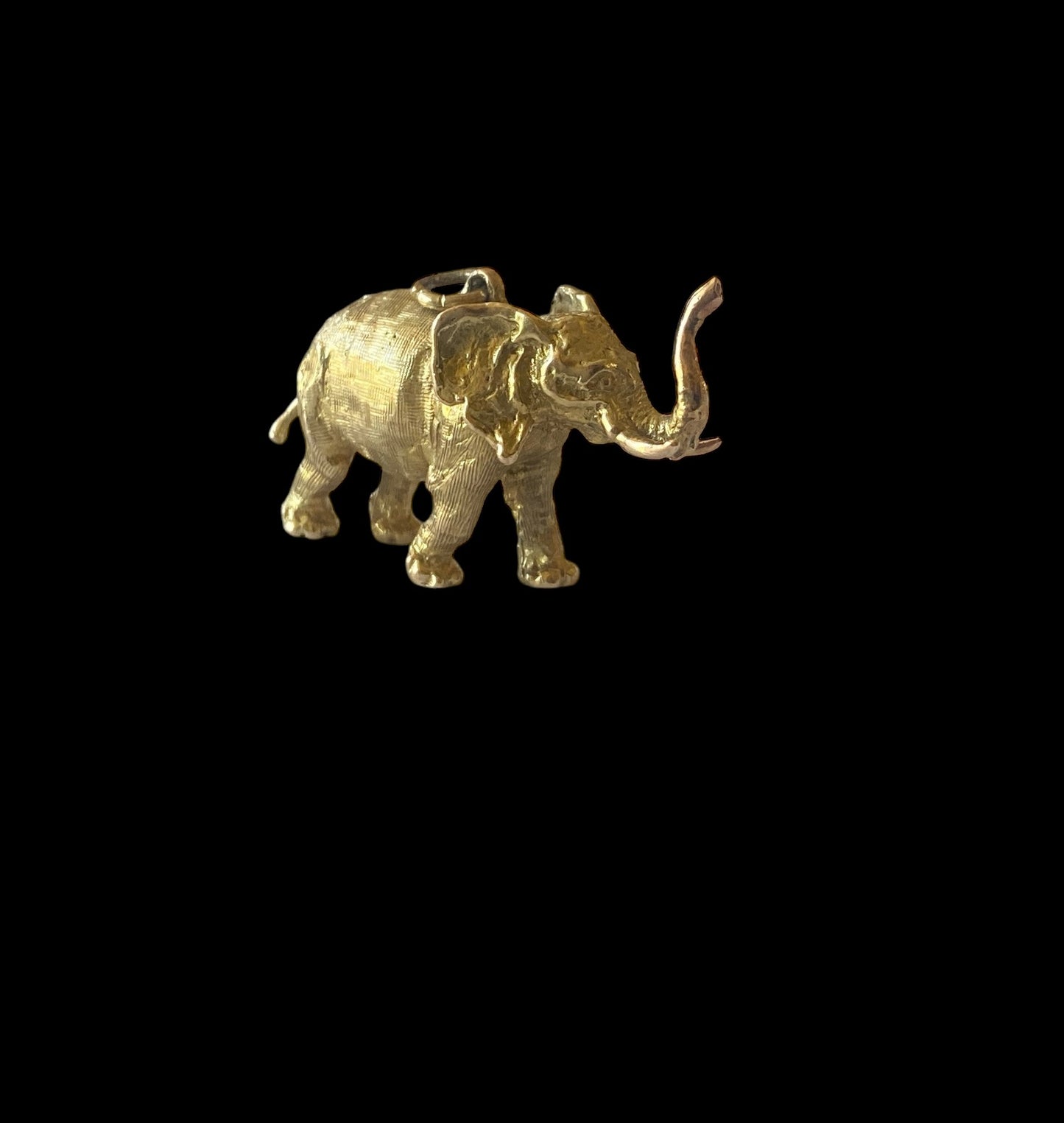 9ct vintage elephant charm. large and heavy. by Georg Jensen. circa 1963 11.2g