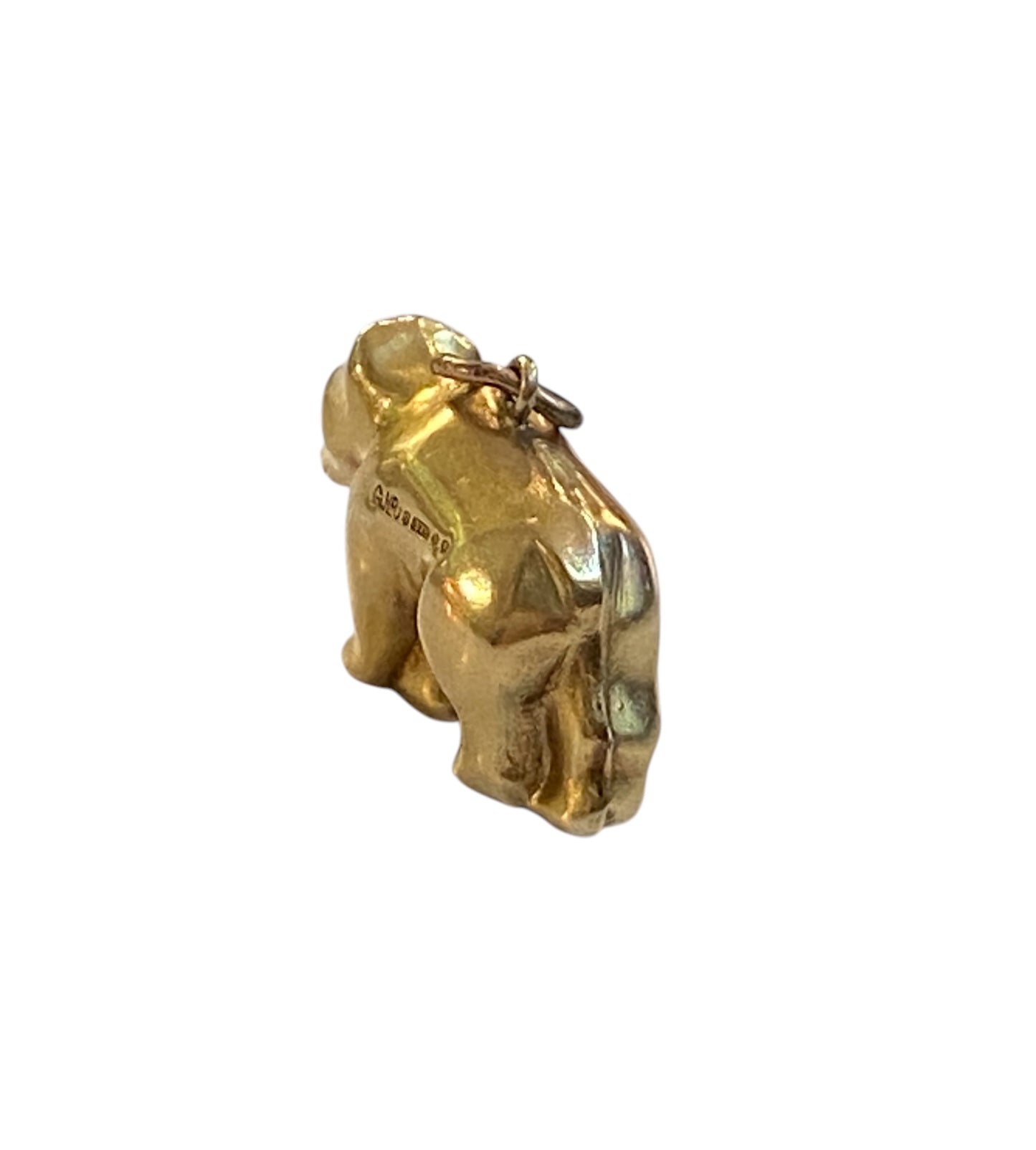 9ct vintage polar bear charm / pendant. by Georg Jensen, circa 1970 HOLLOW