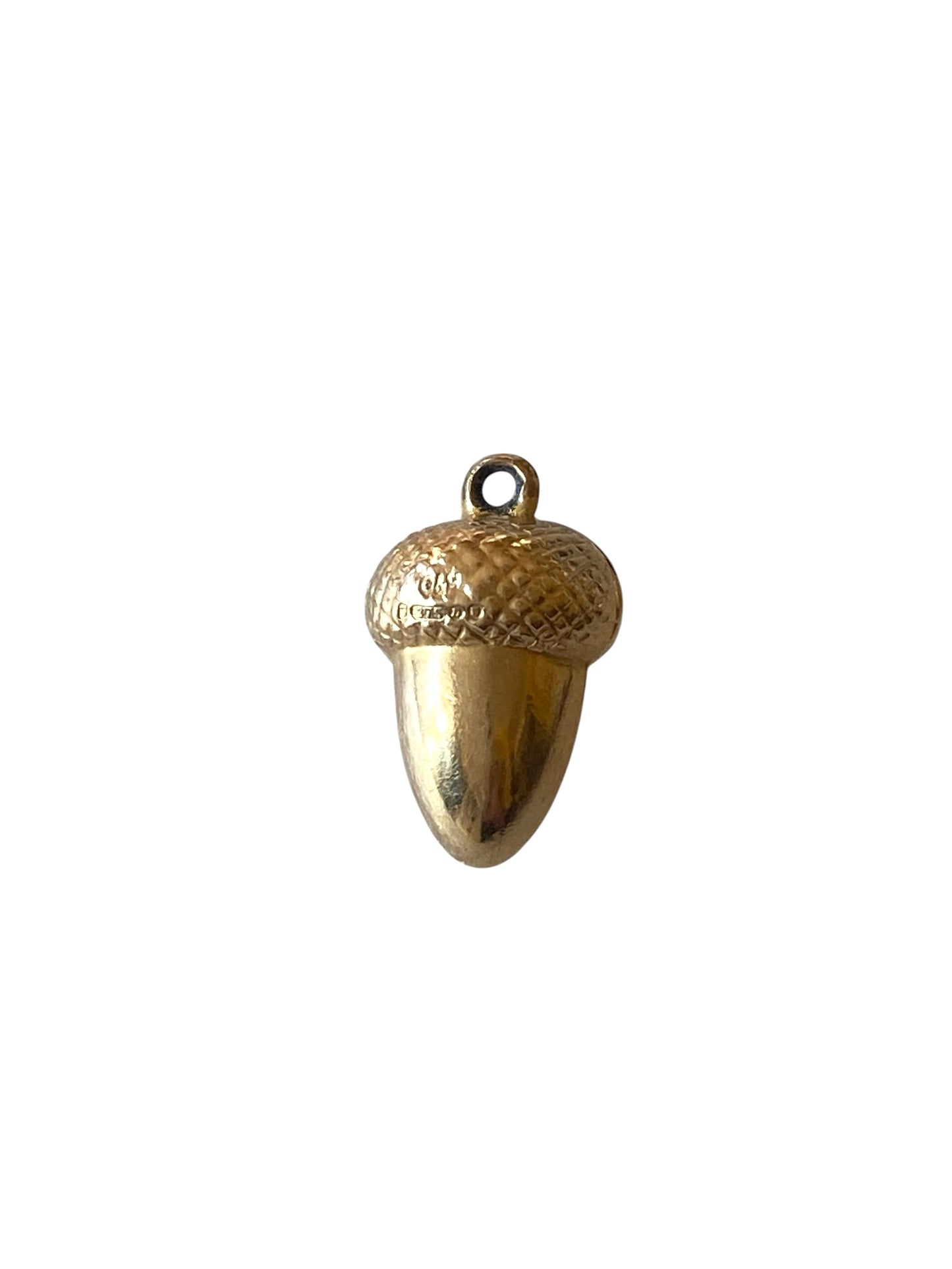 9ct vintage acorn charm circa 1968 by G&H