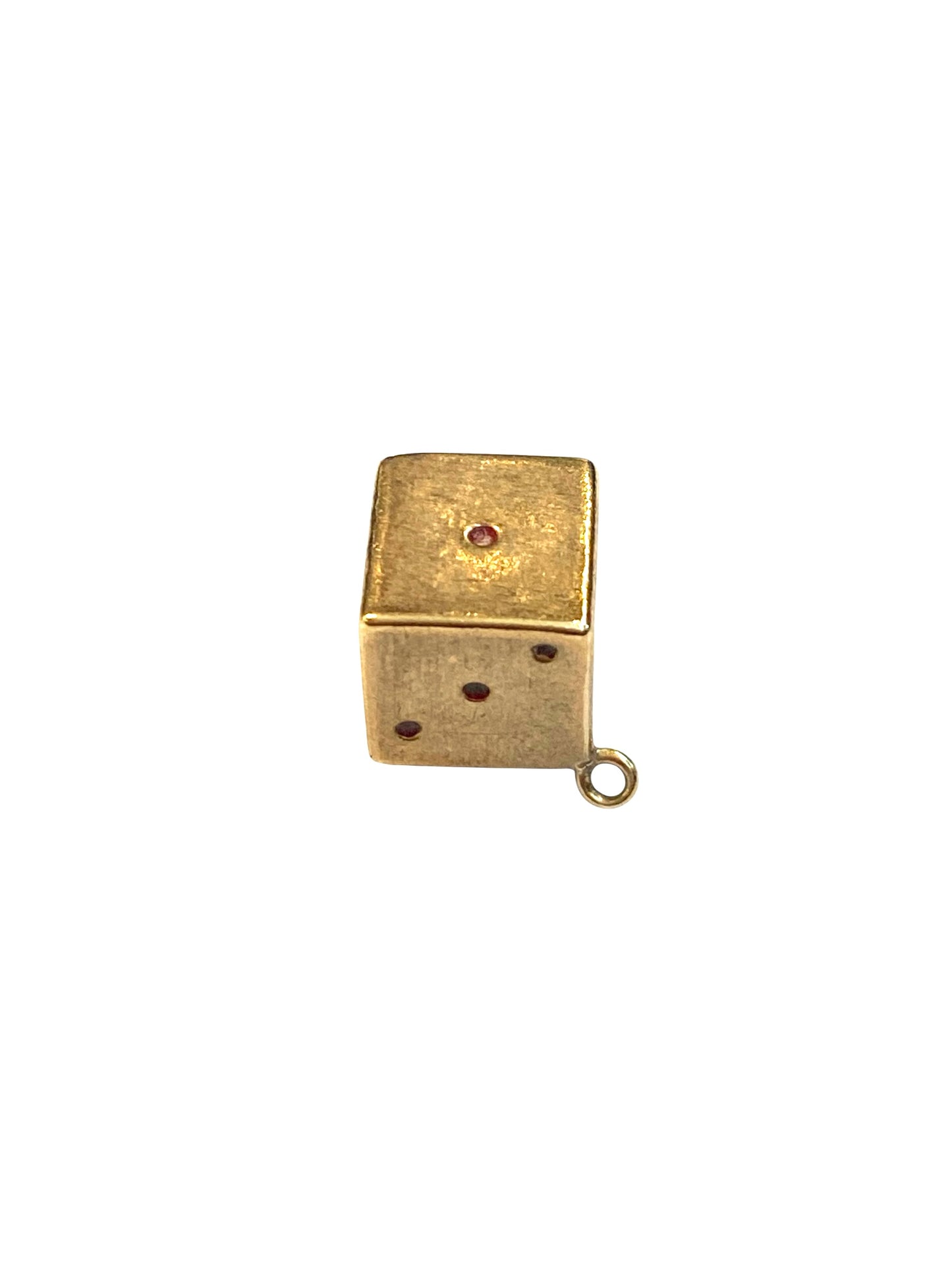 9ct vintage dice charm circa 1967, by fm 1.3g
